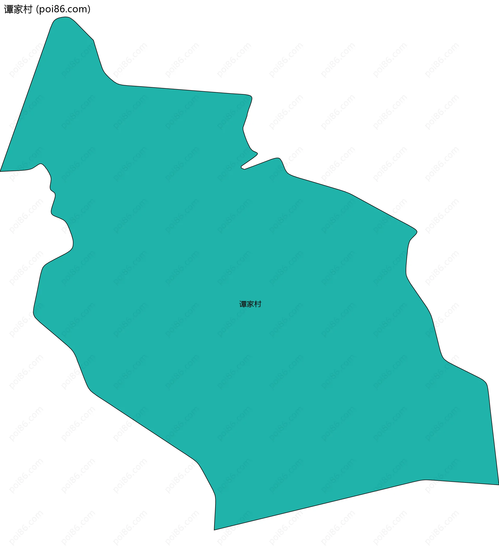 谭家村边界地图