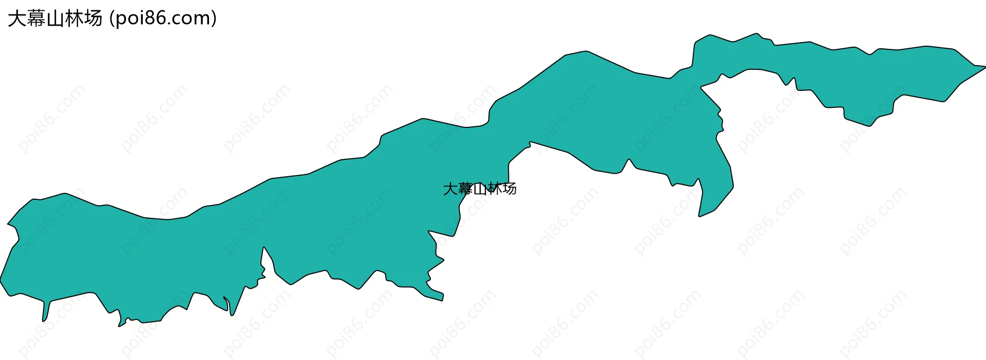 大幕山林场边界地图