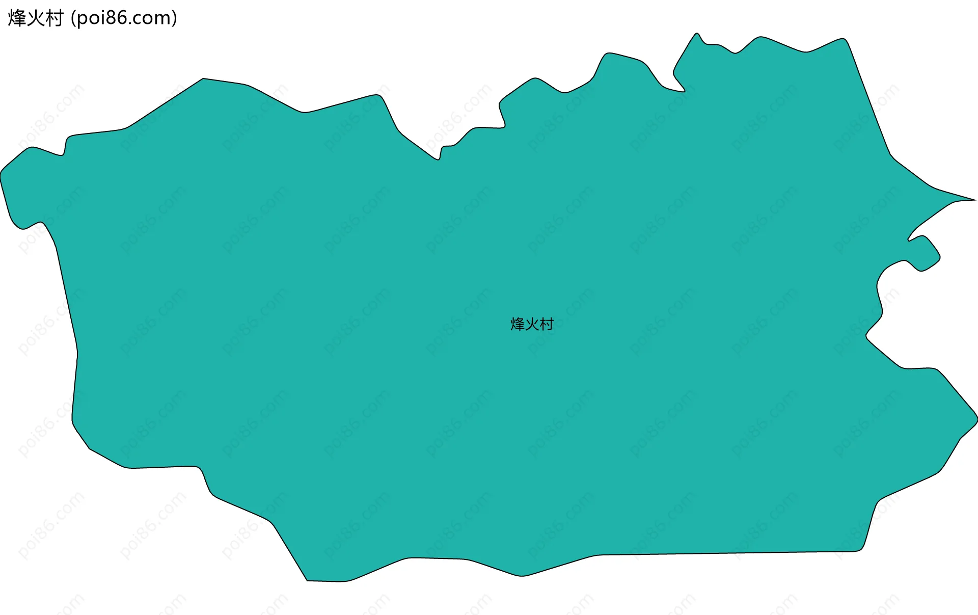 烽火村边界地图