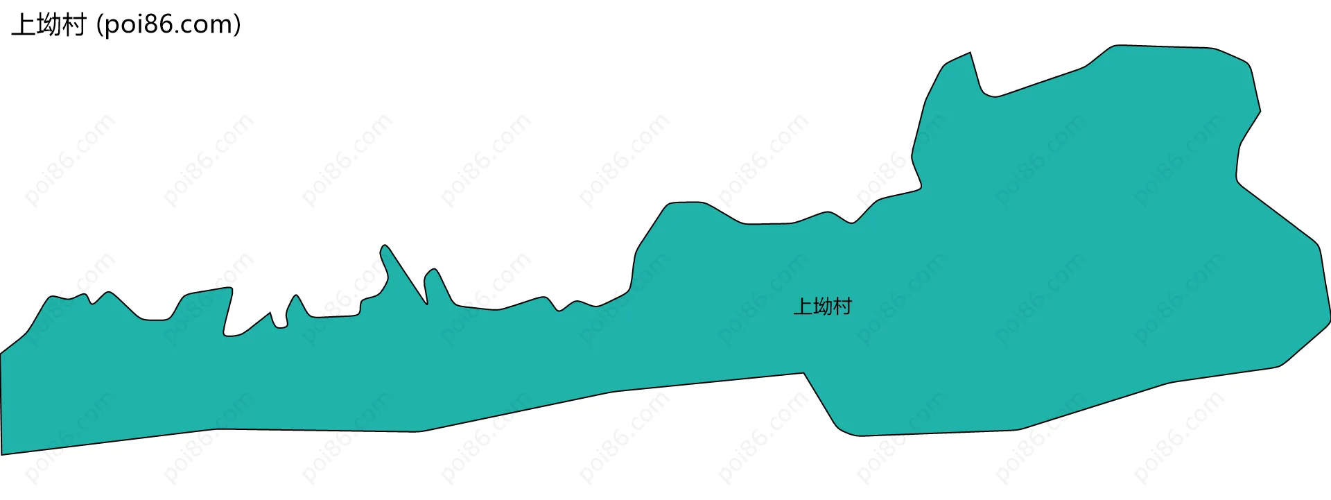 上坳村边界地图