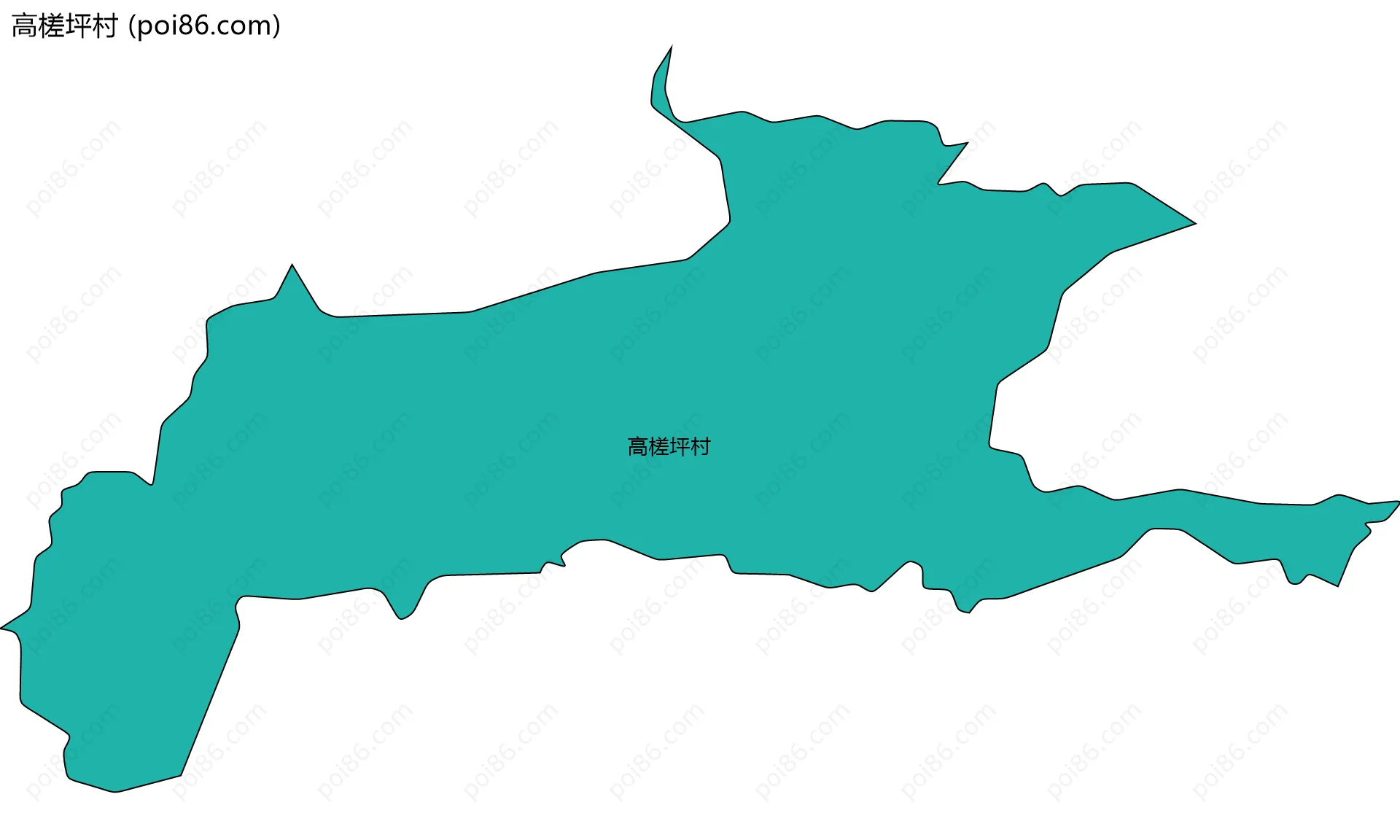 高槎坪村边界地图