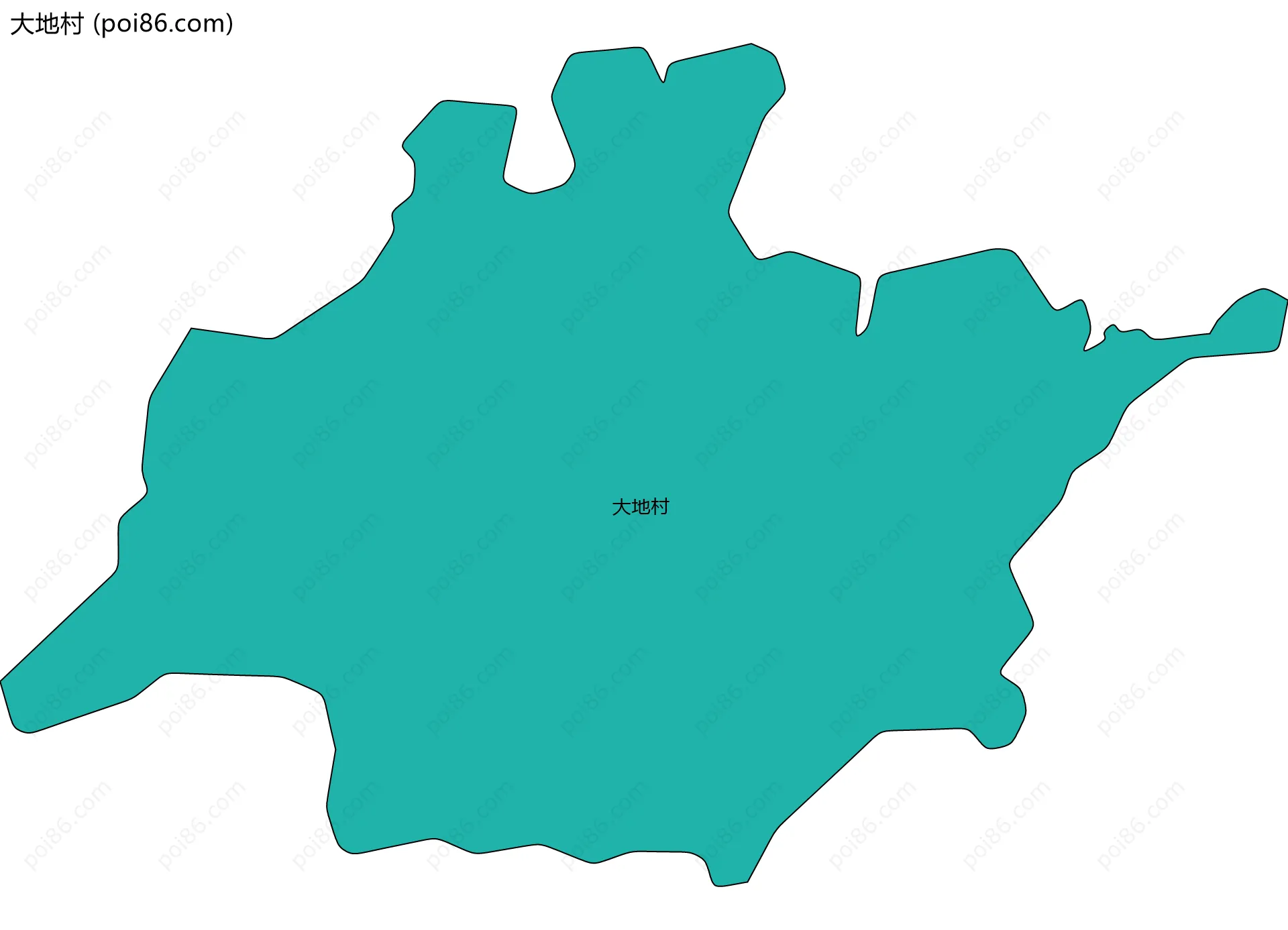 大地村边界地图