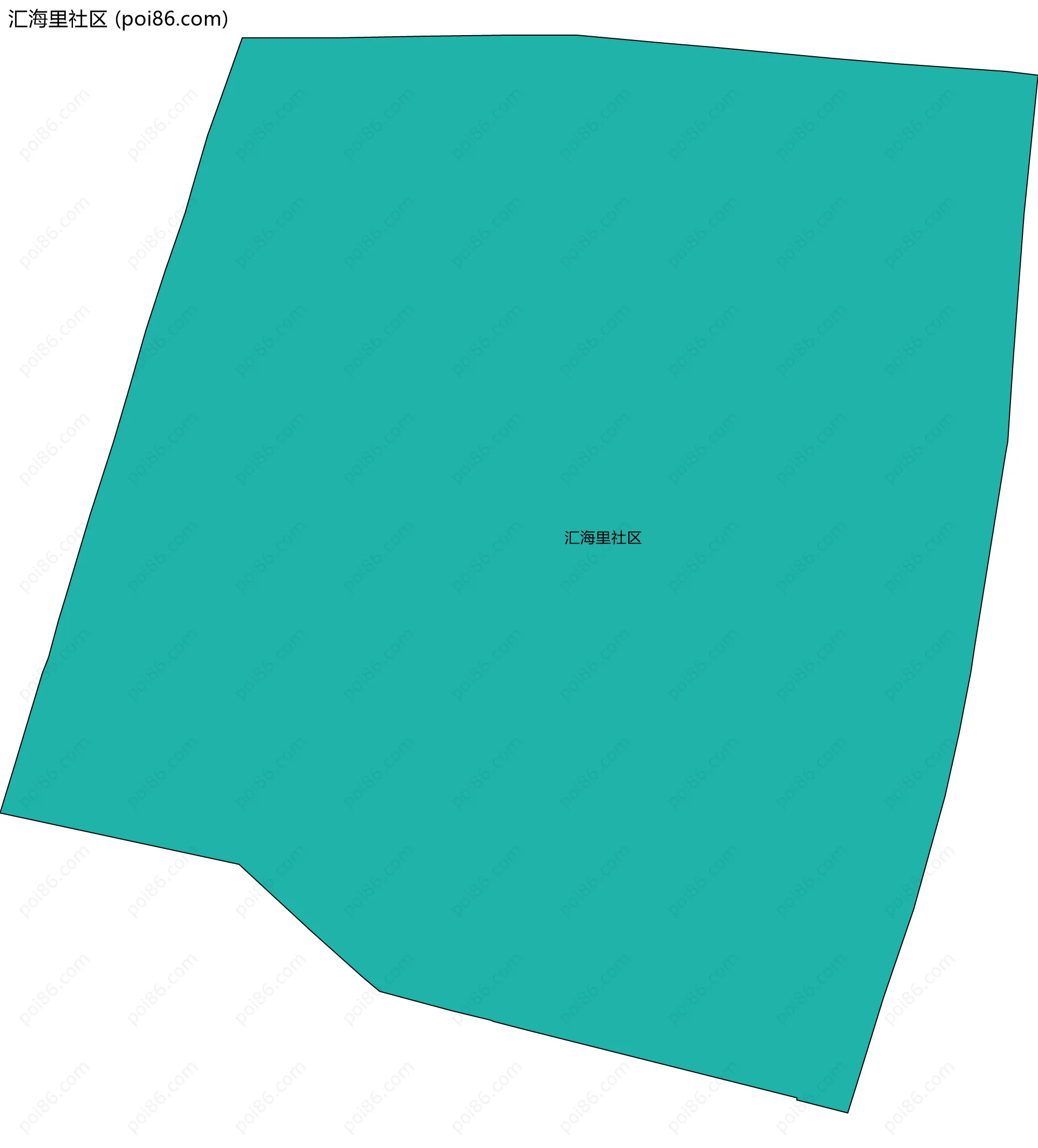汇海里社区边界地图