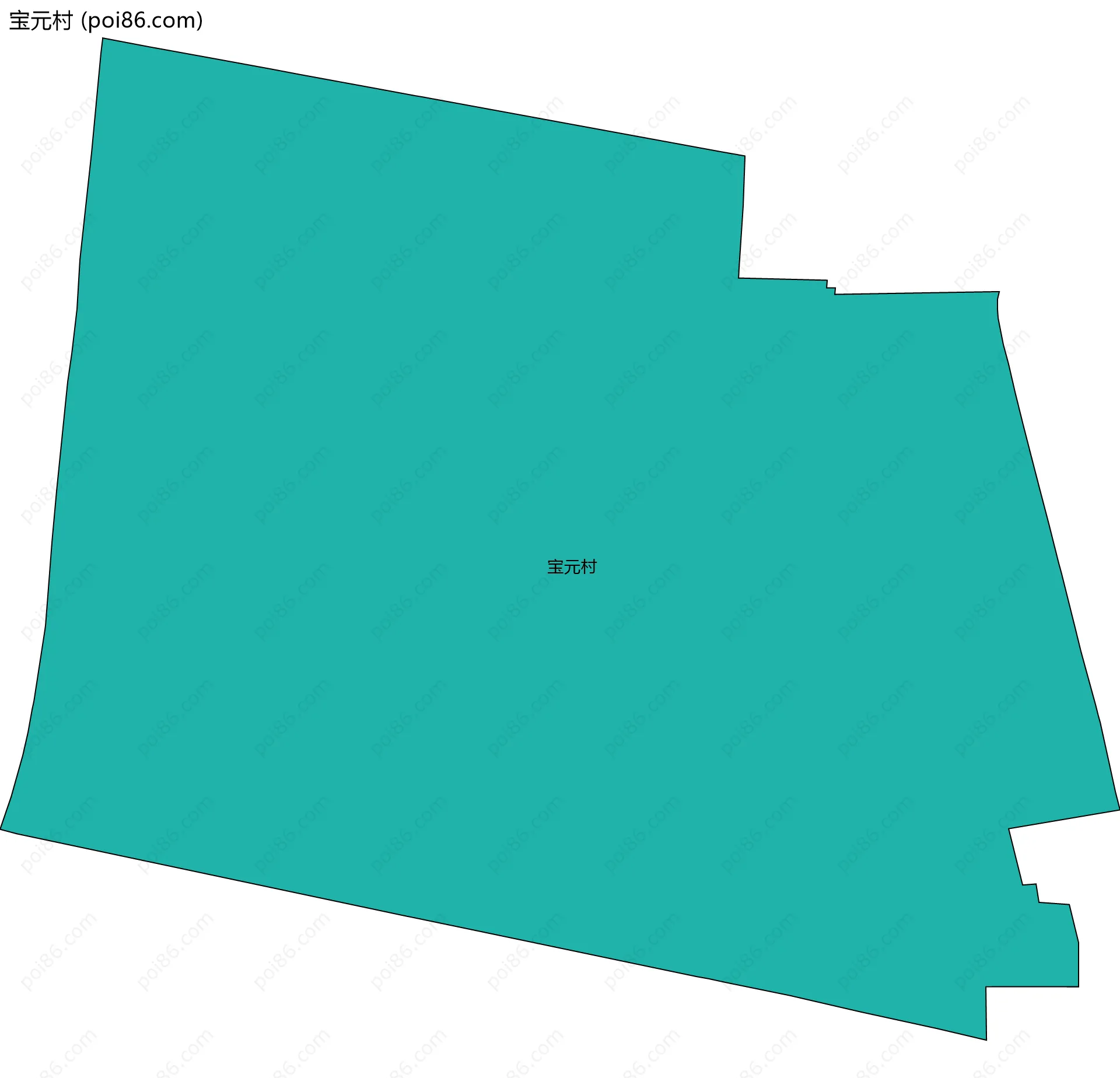 宝元村边界地图