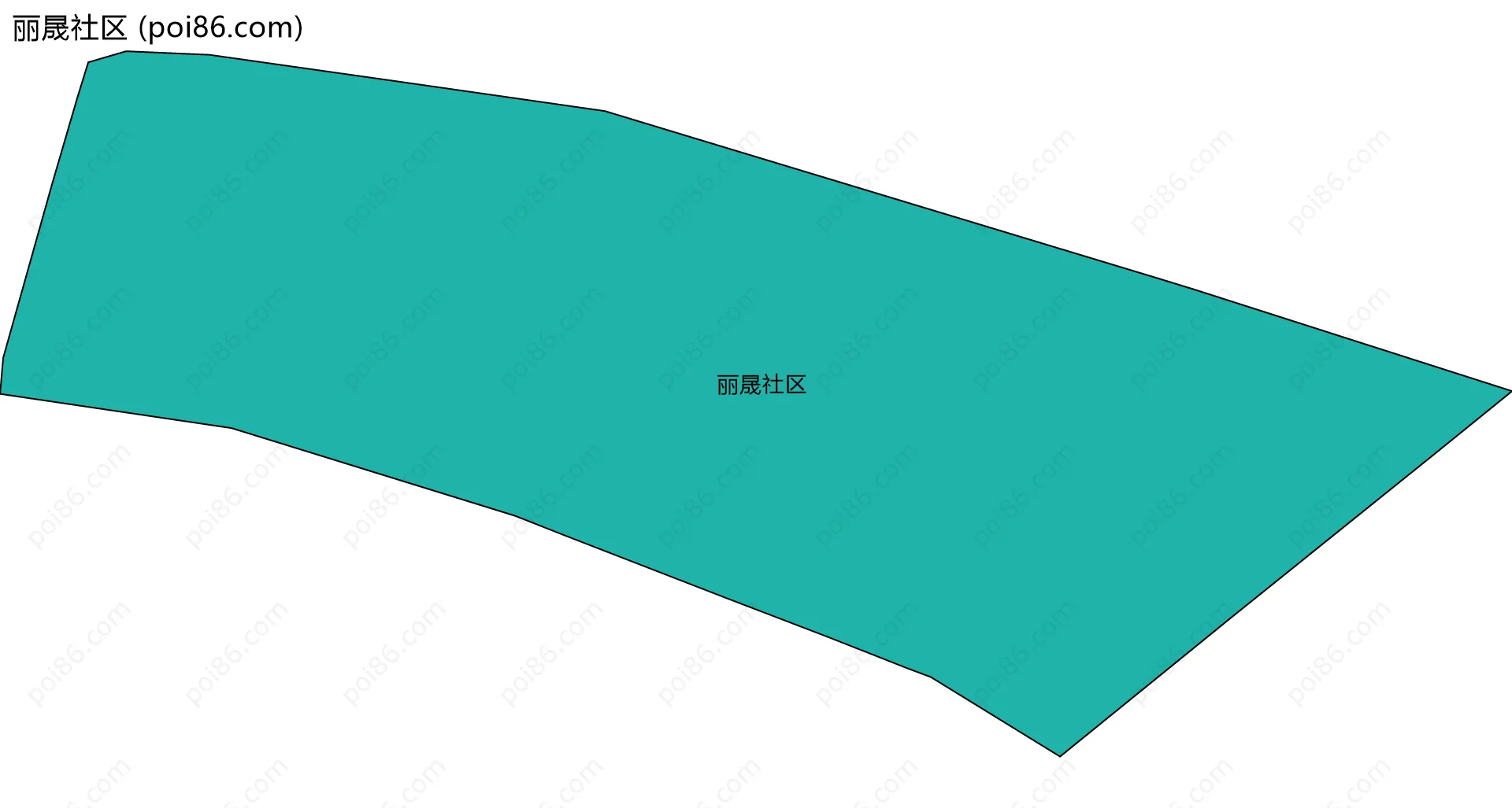 丽晟社区边界地图