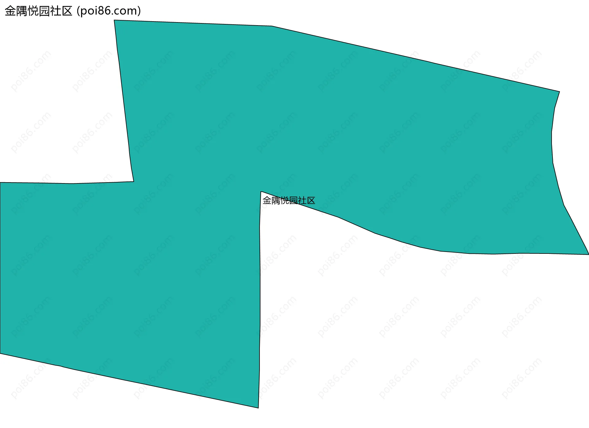 金隅悦园社区边界地图