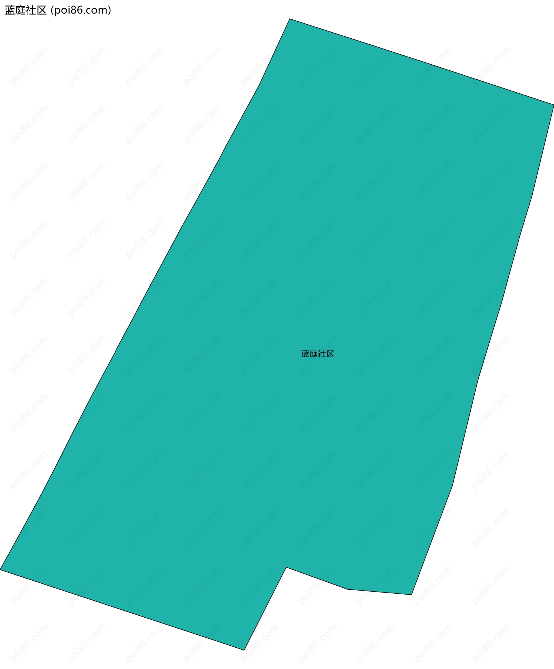 蓝庭社区边界地图