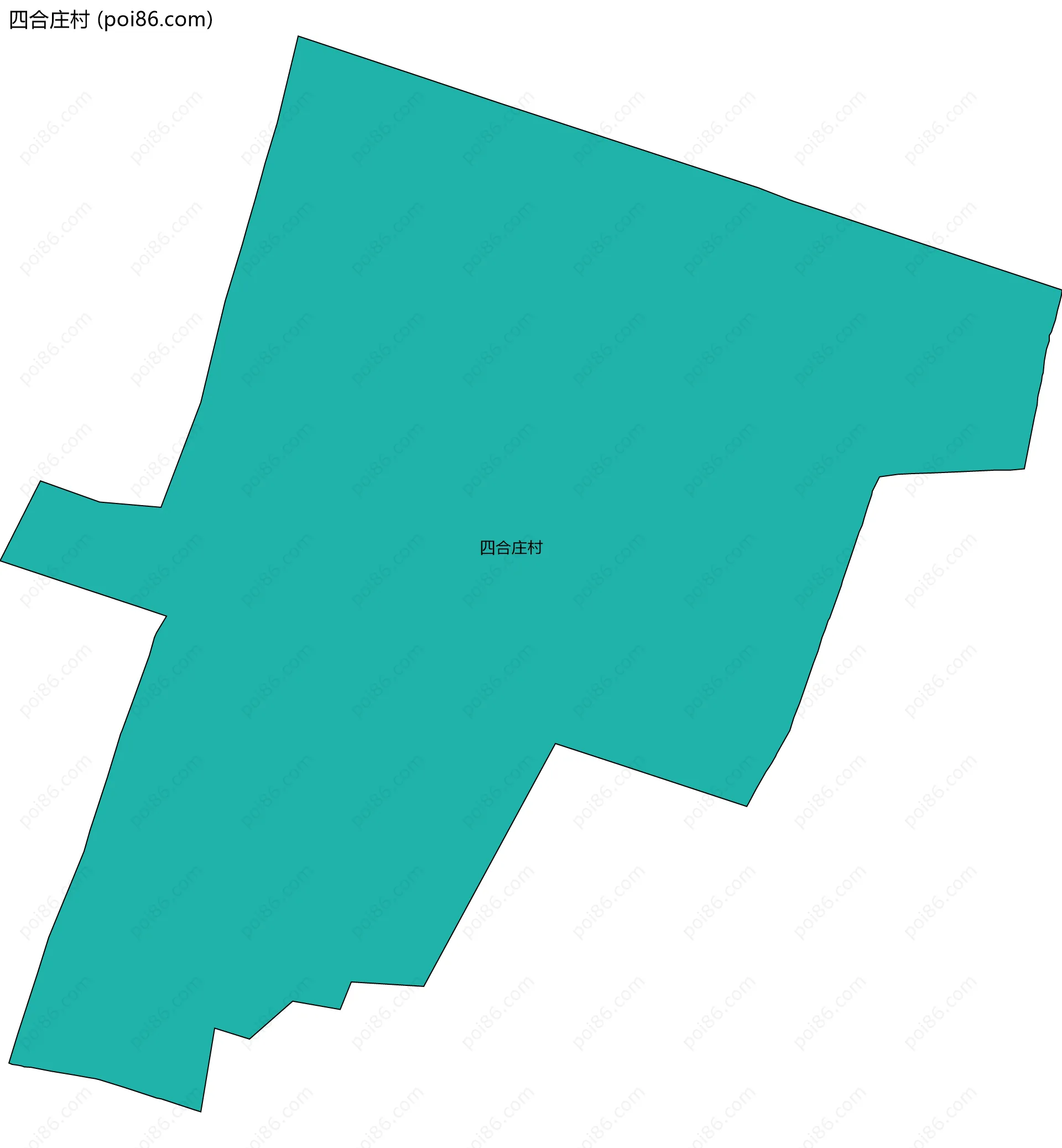 四合庄村边界地图