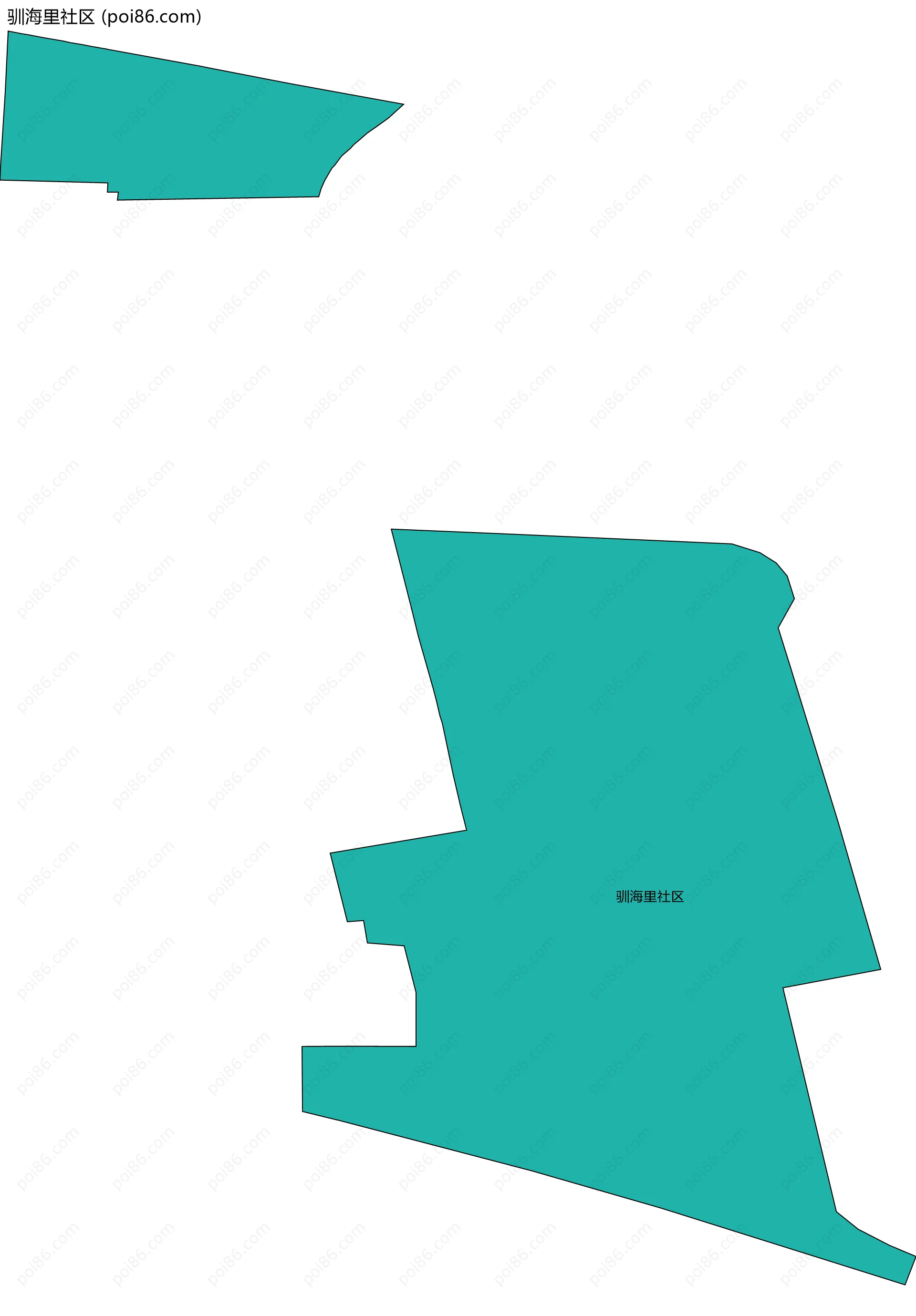 驯海里社区边界地图
