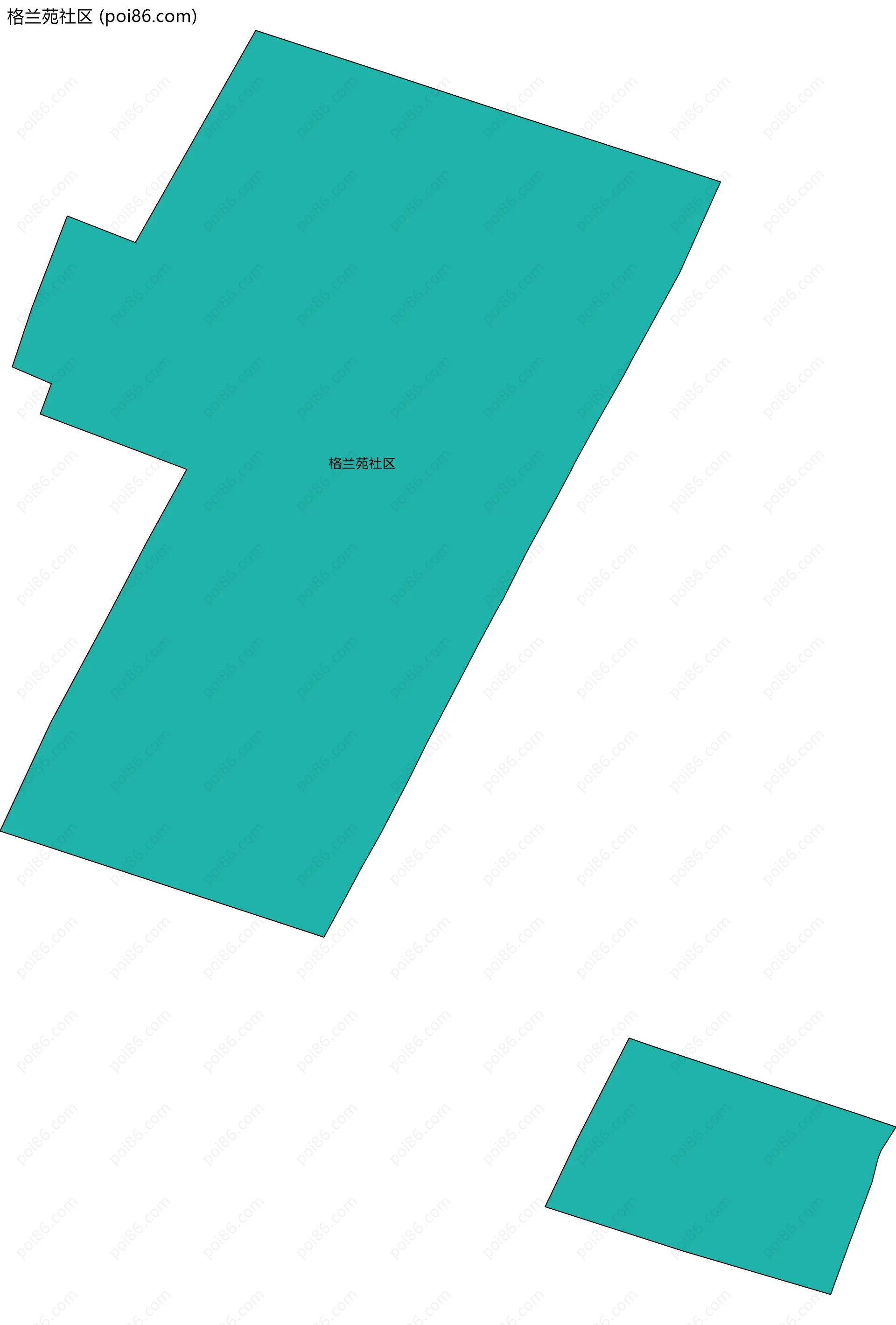 格兰苑社区边界地图