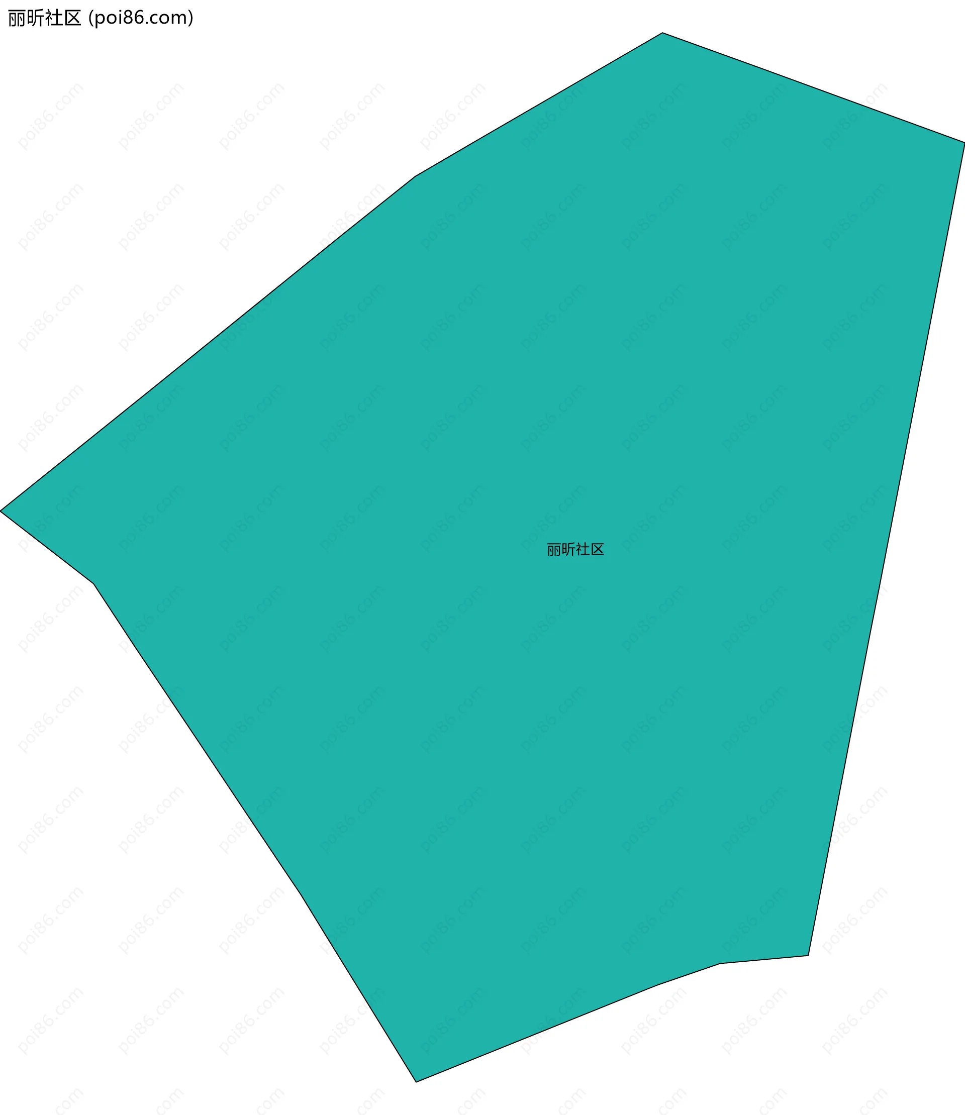 丽昕社区边界地图