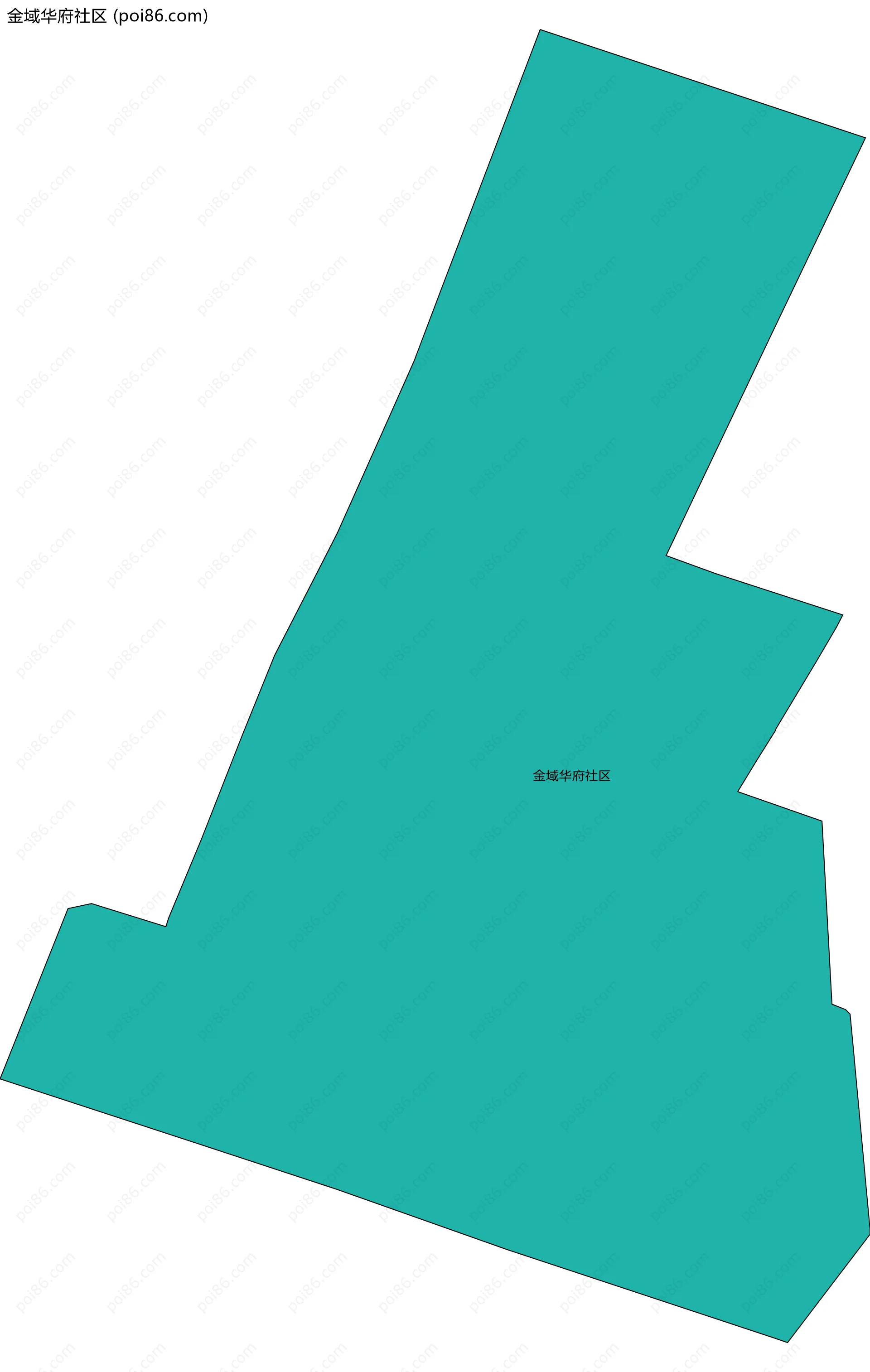 金域华府社区边界地图