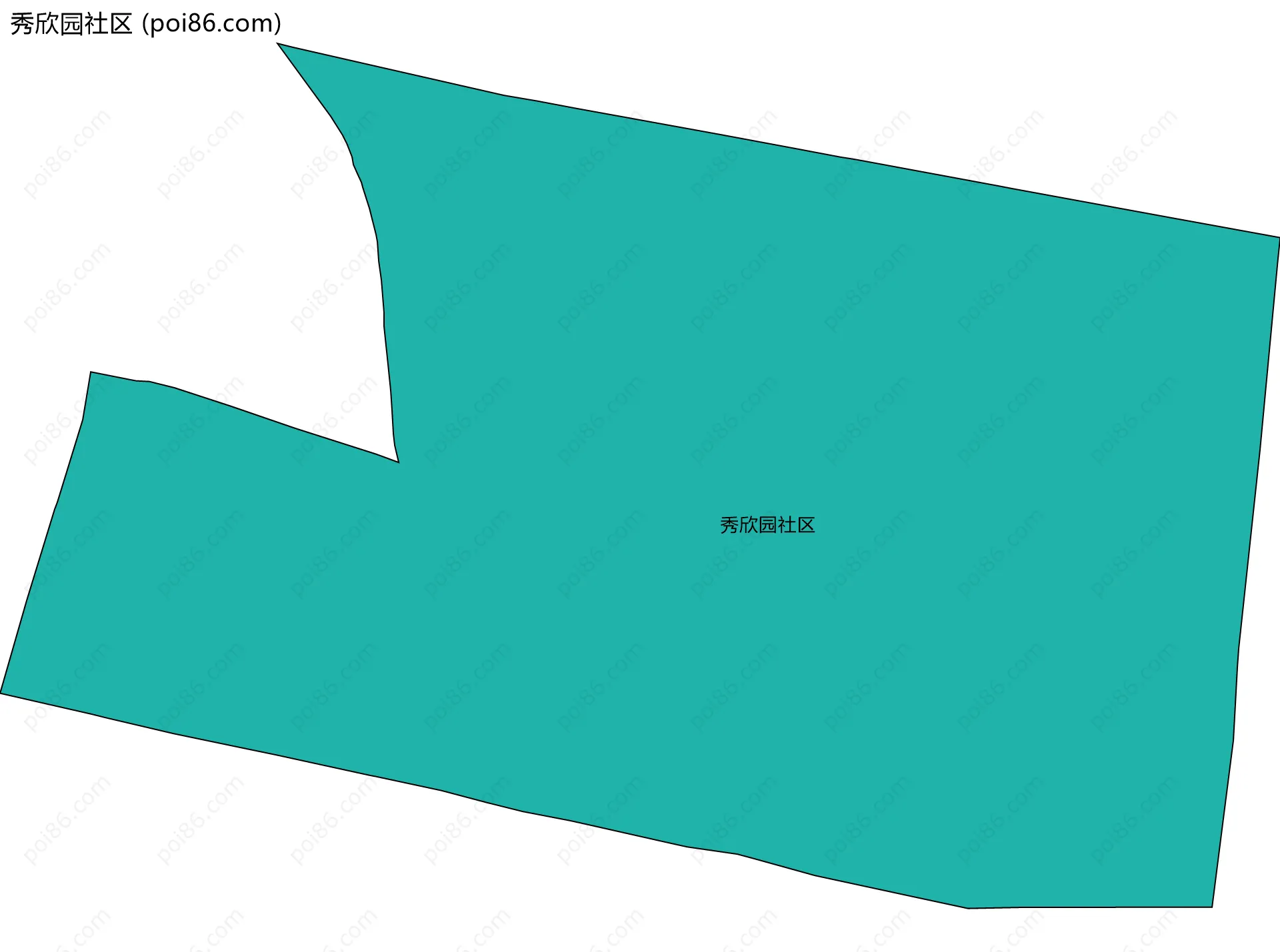 秀欣园社区边界地图