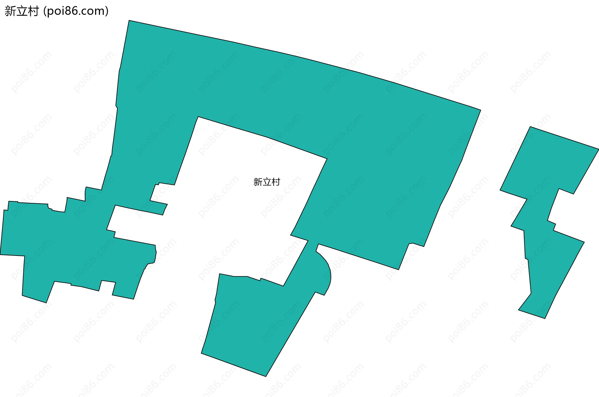 新立村边界地图