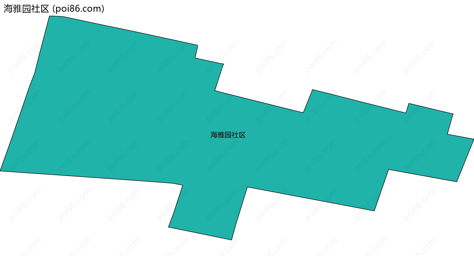 海雅园社区边界地图