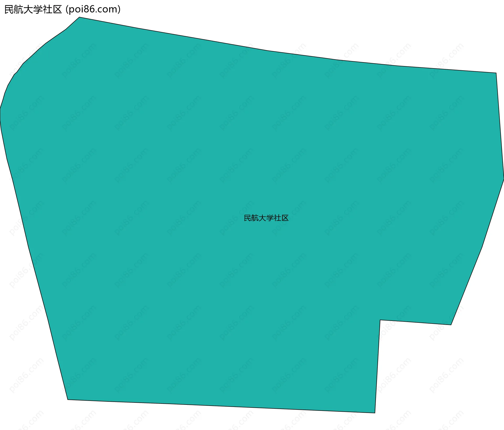 民航大学社区边界地图