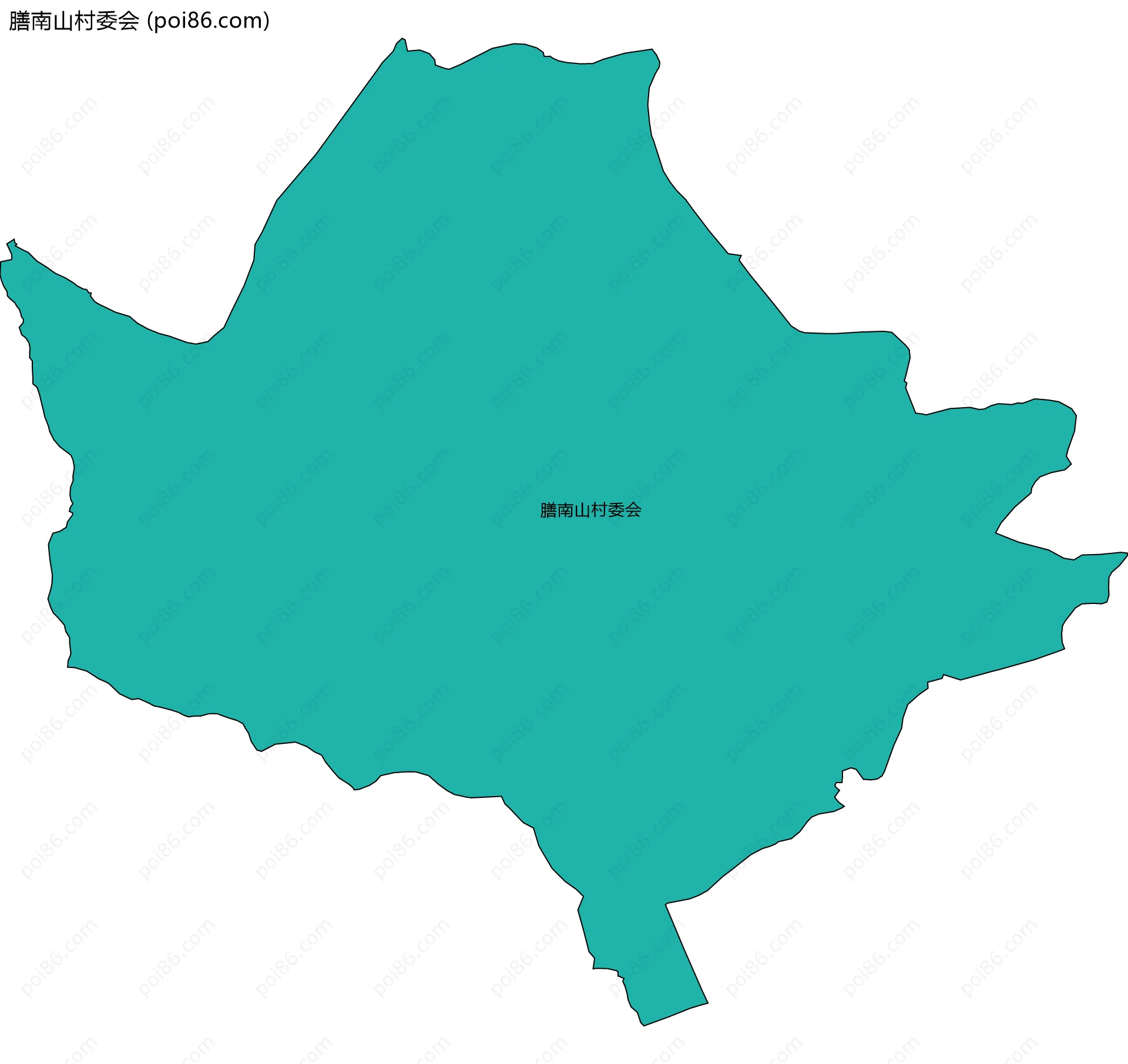 膳南山村委会边界地图