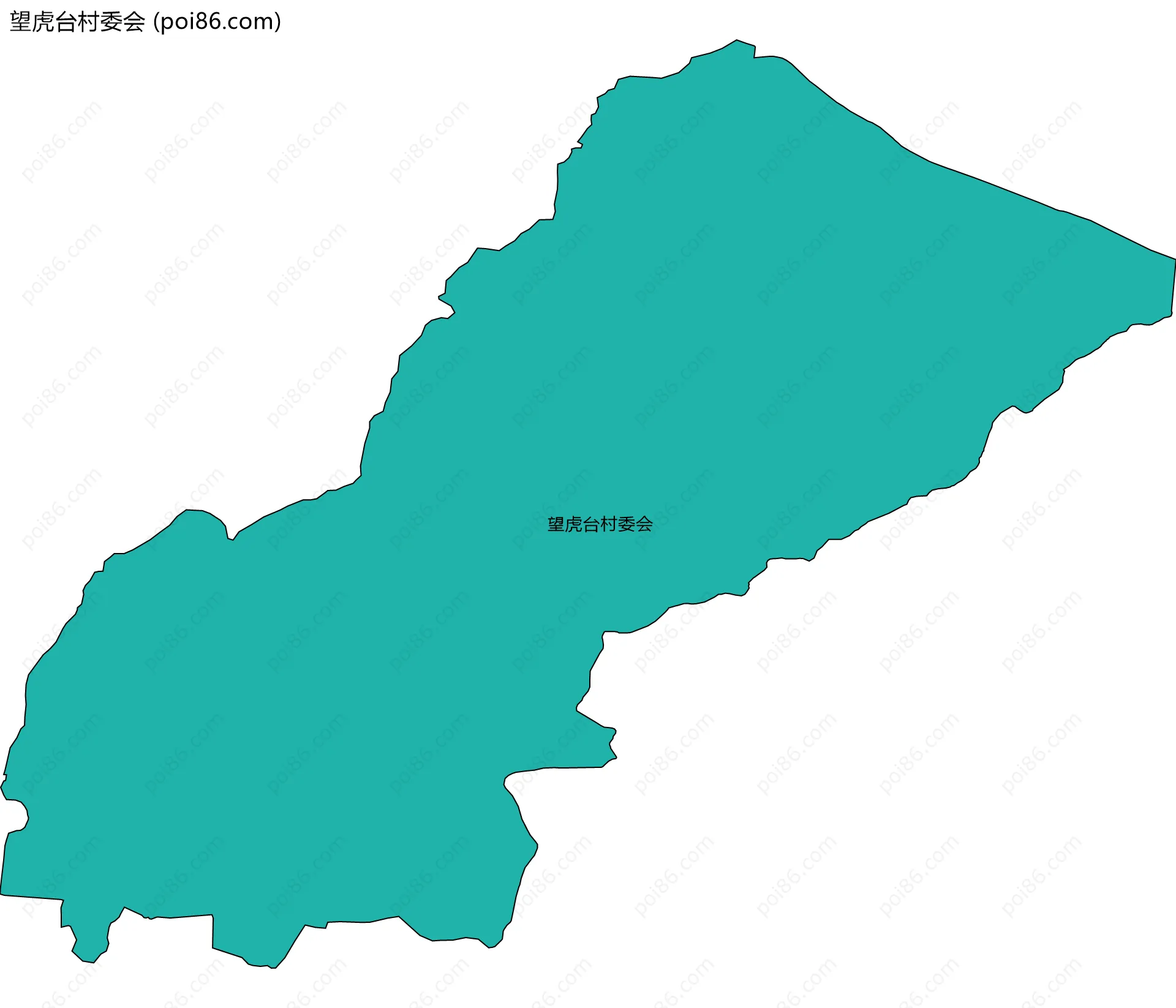 望虎台村委会边界地图