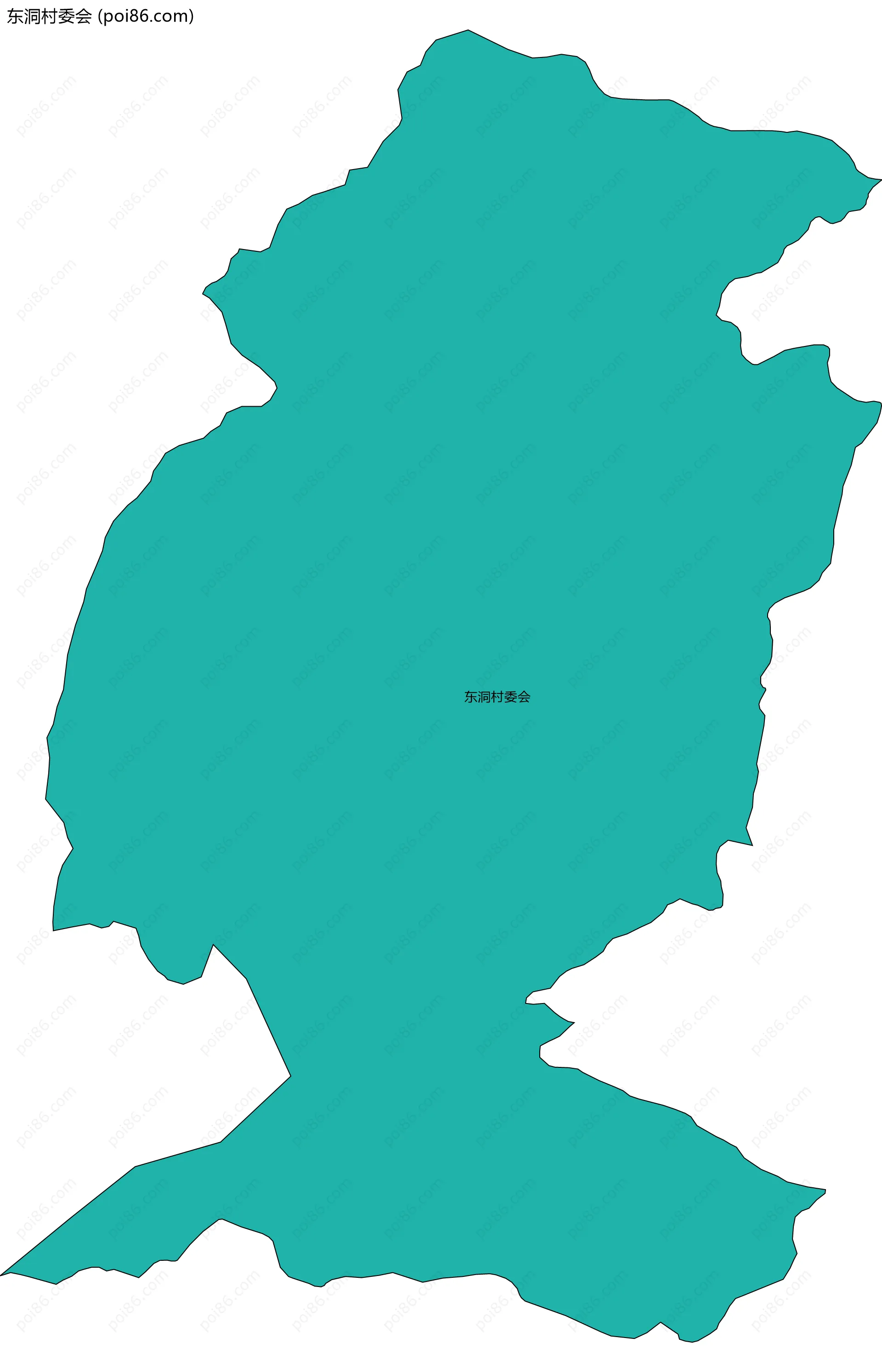 东洞村委会边界地图