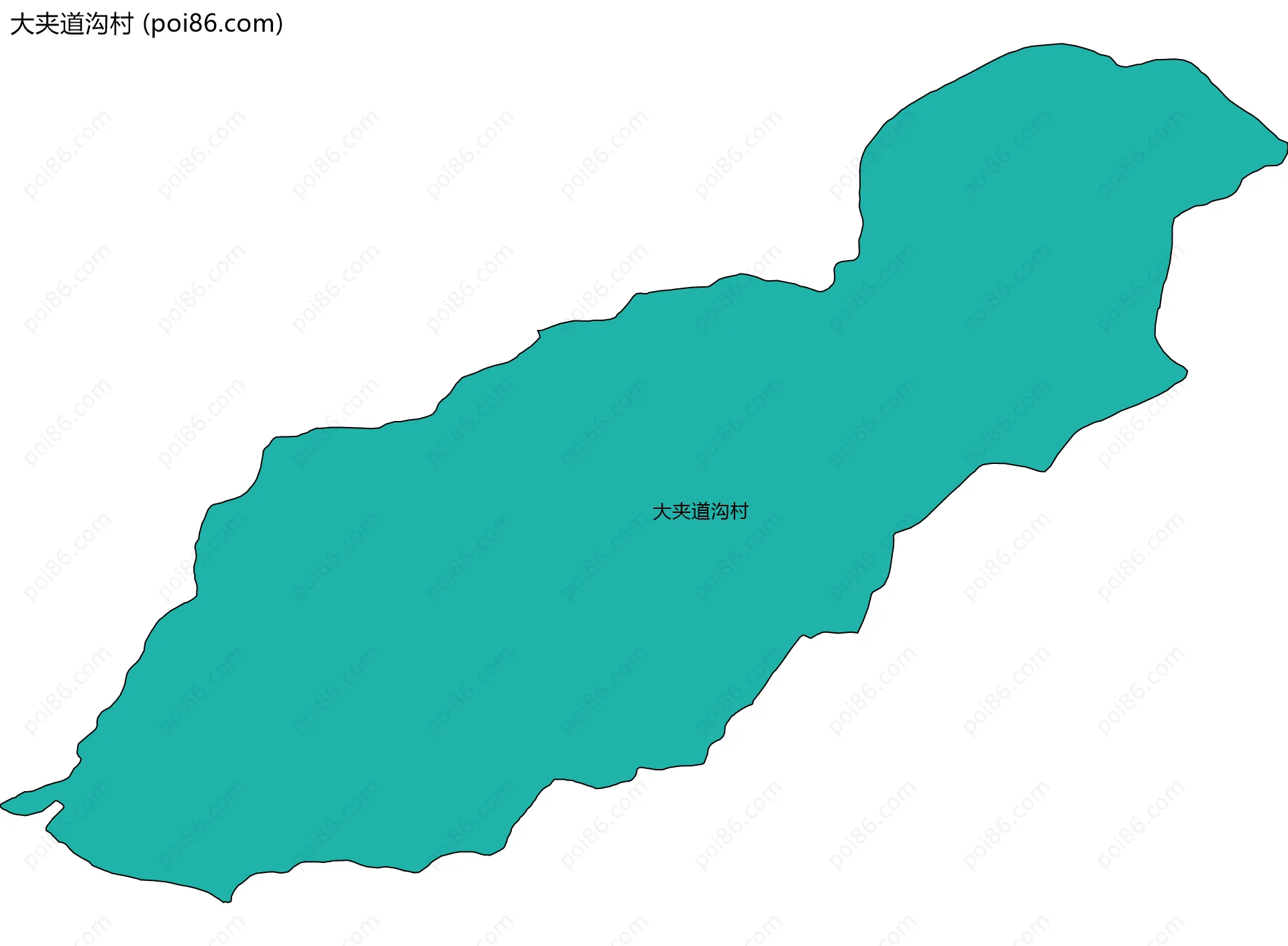 大夹道沟村边界地图