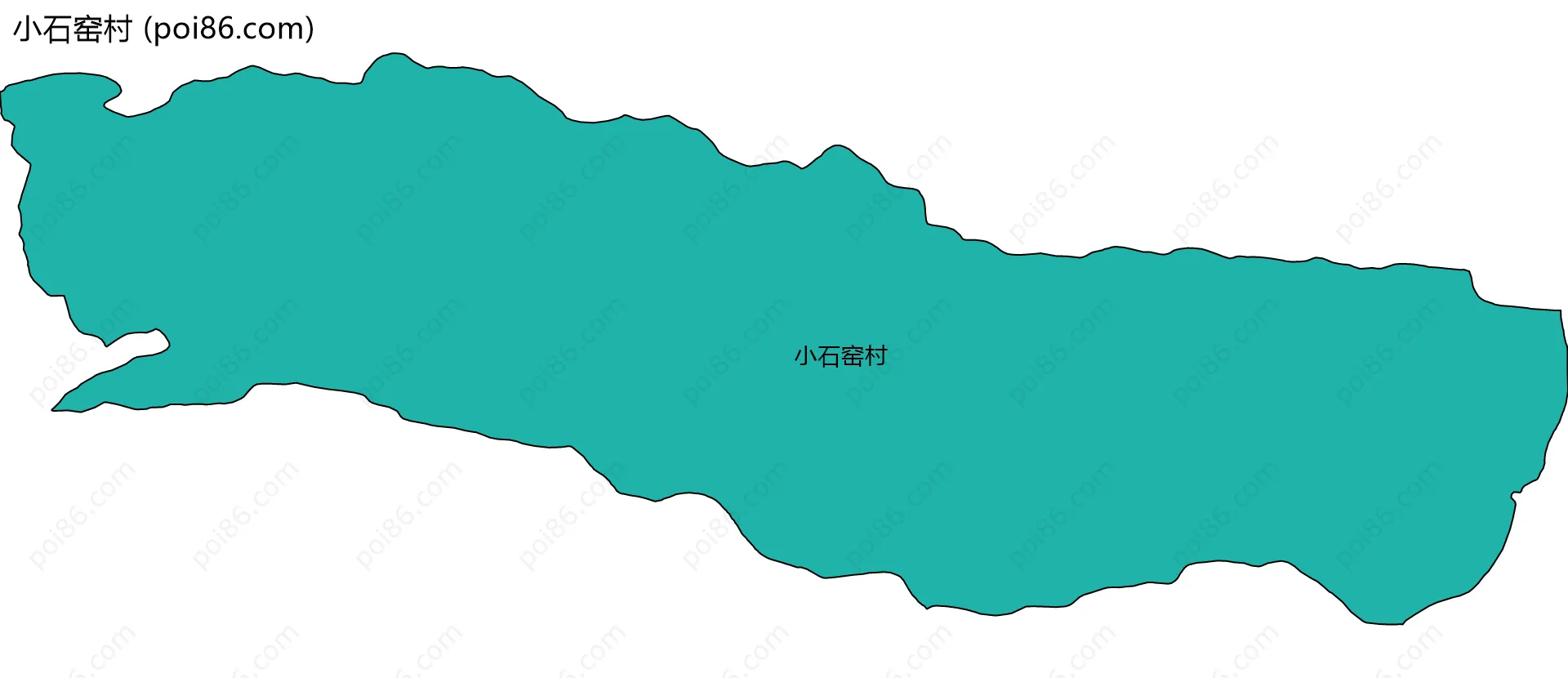 小石窑村边界地图