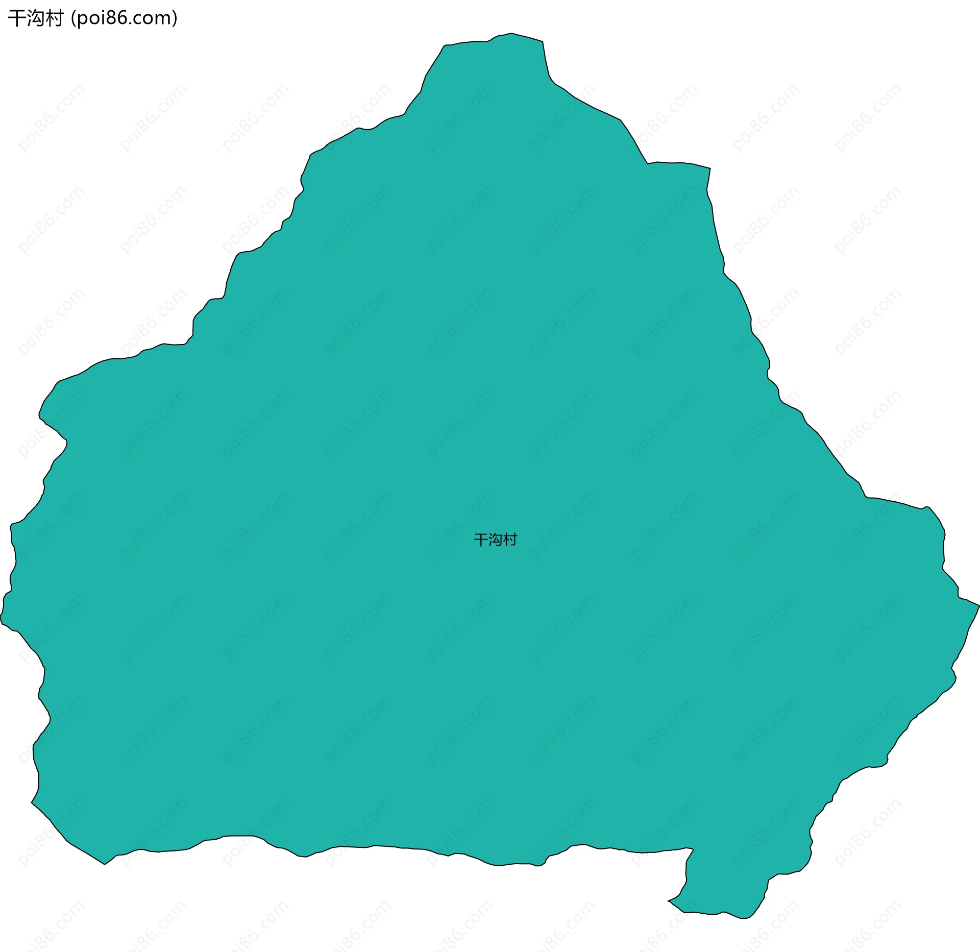 干沟村边界地图