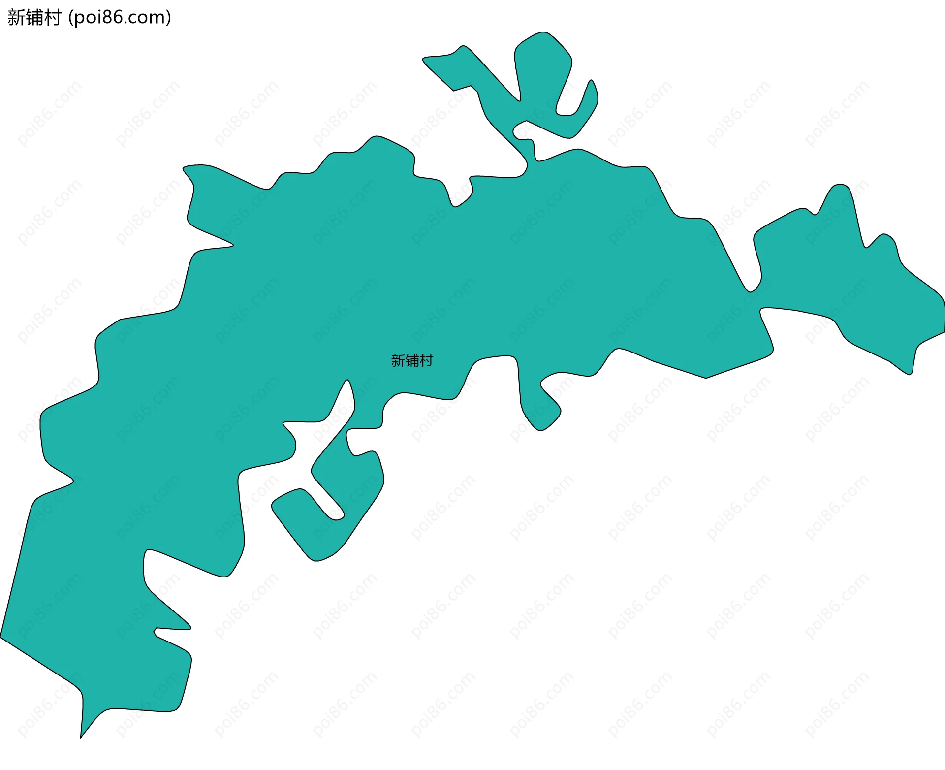 新铺村边界地图