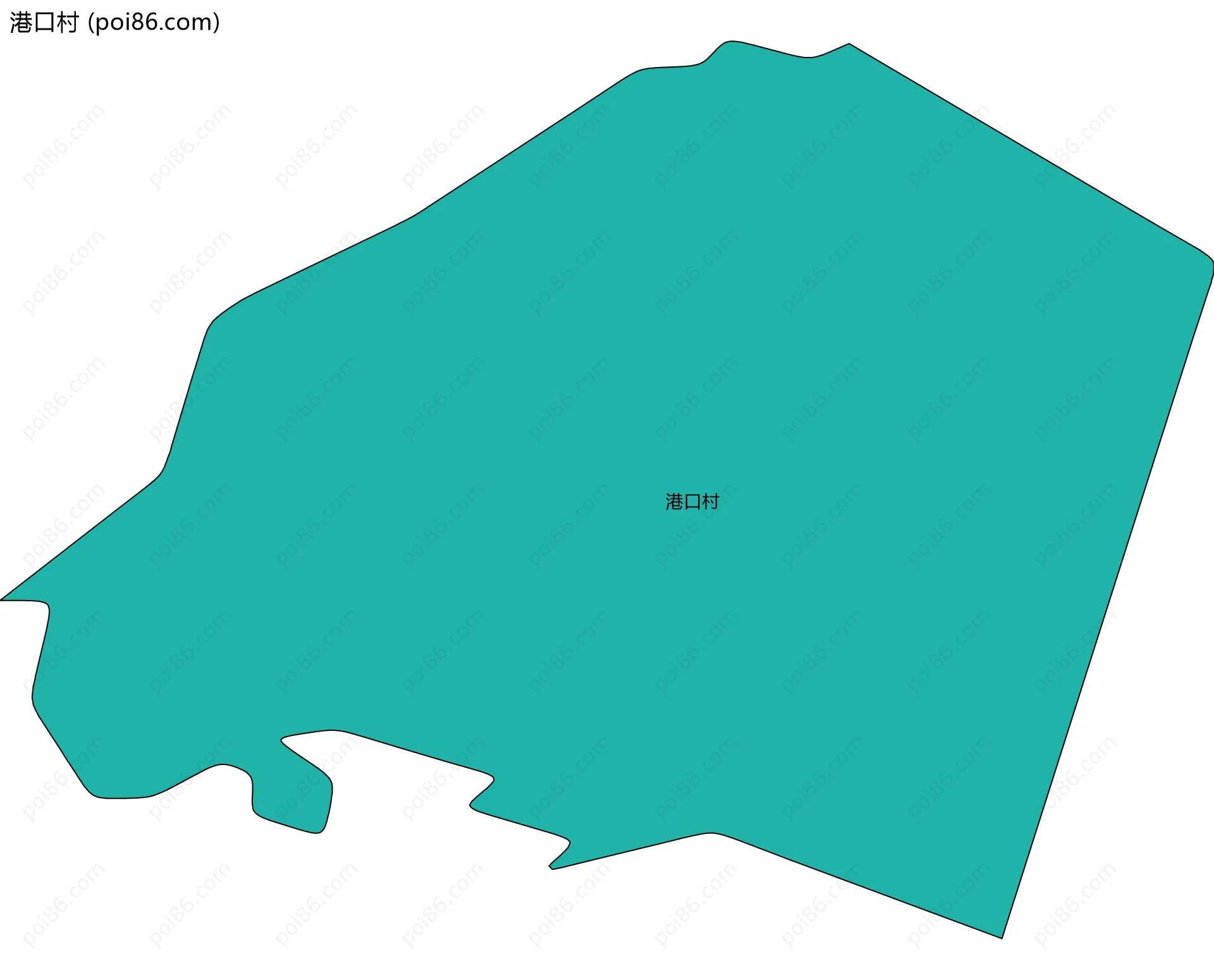 港口村边界地图
