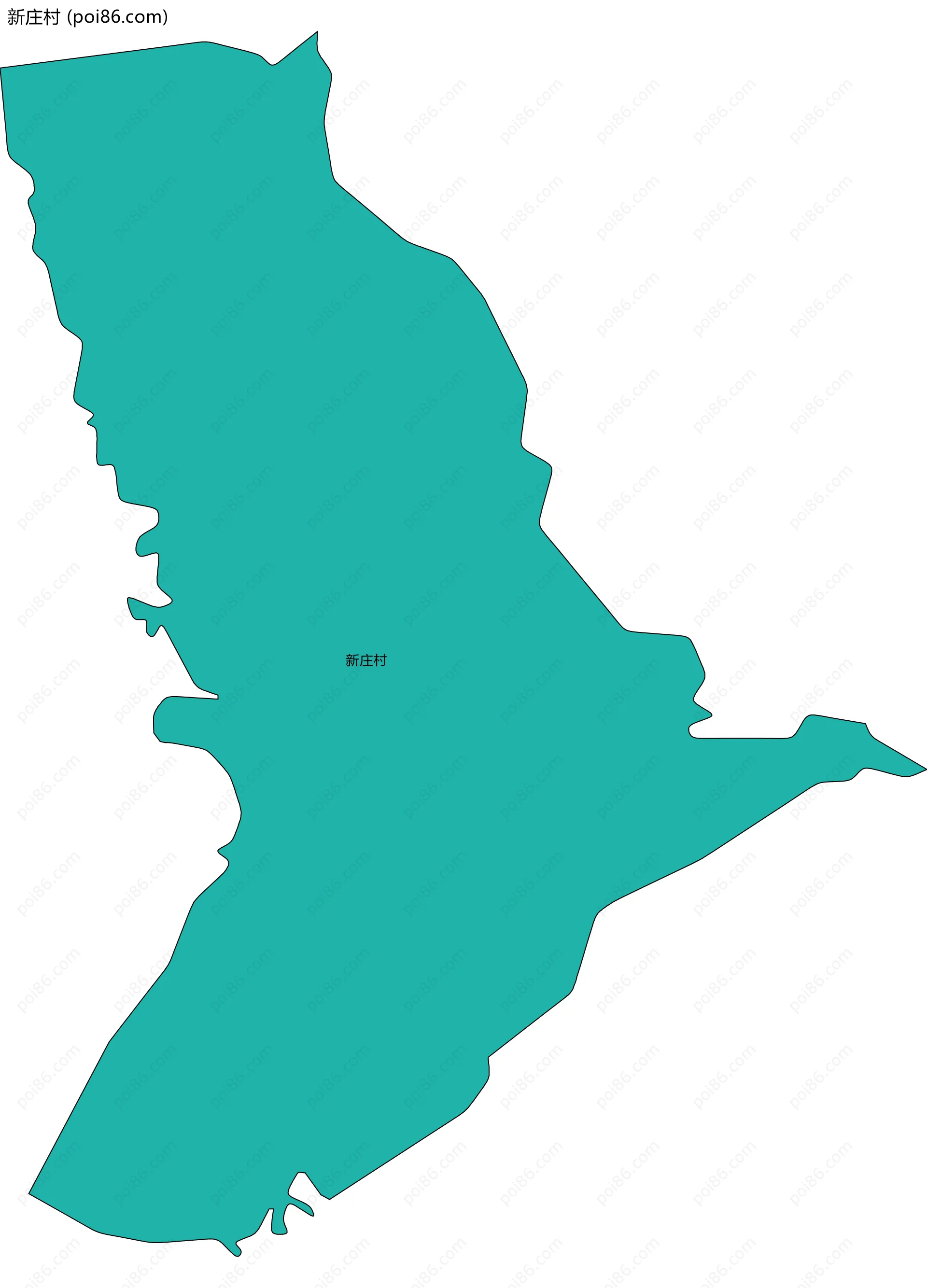 新庄村边界地图