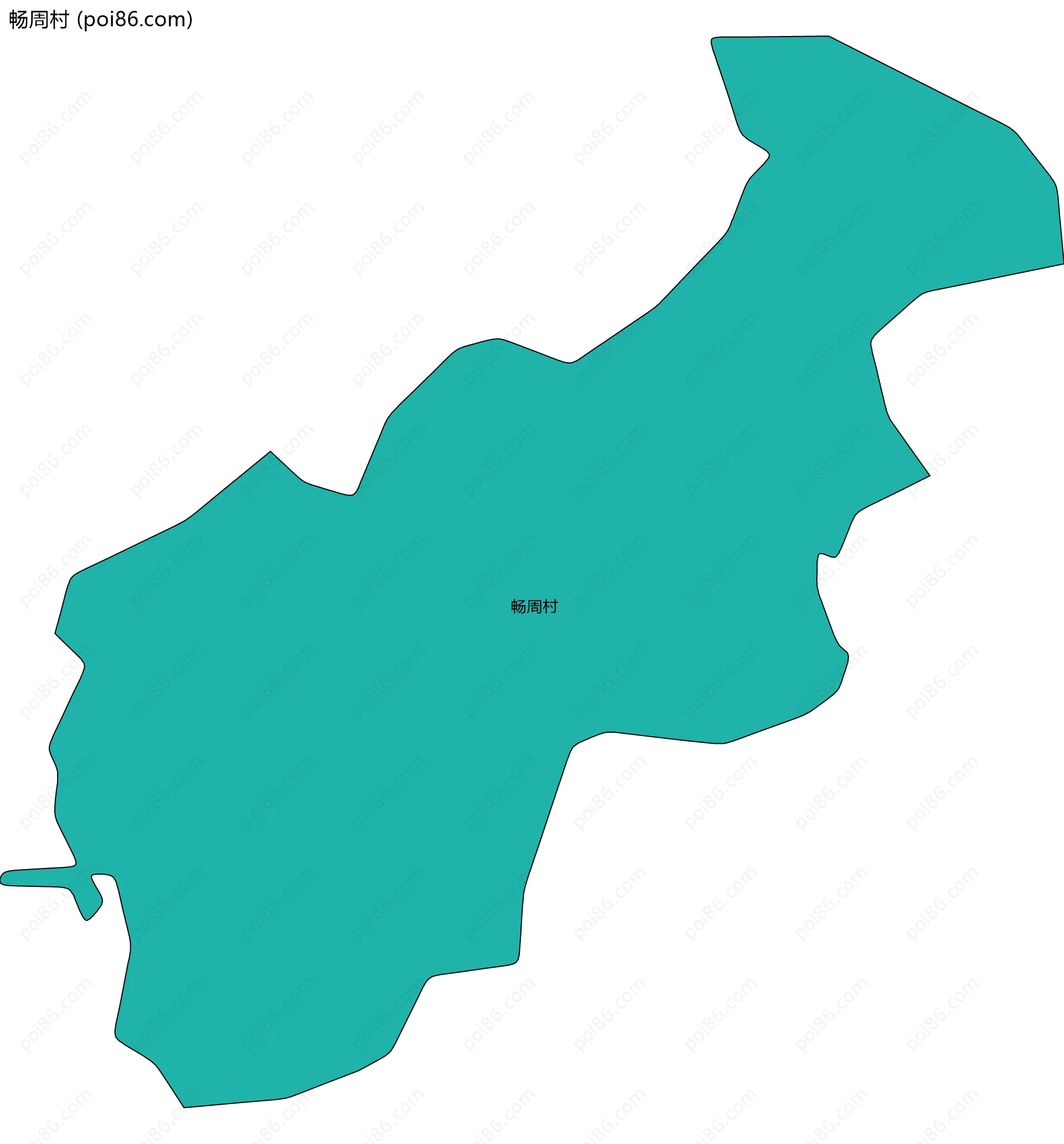 畅周村边界地图
