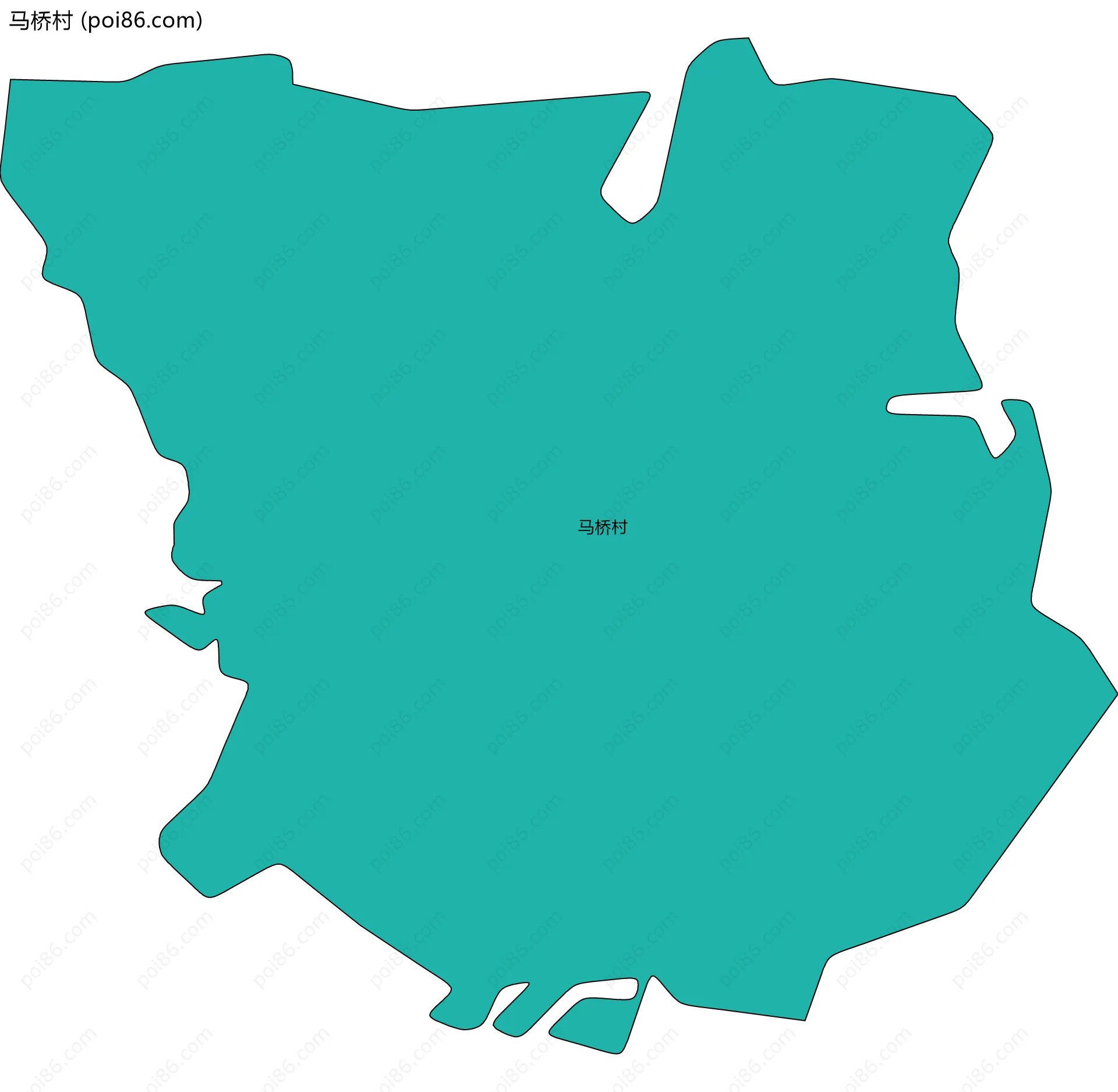 马桥村边界地图