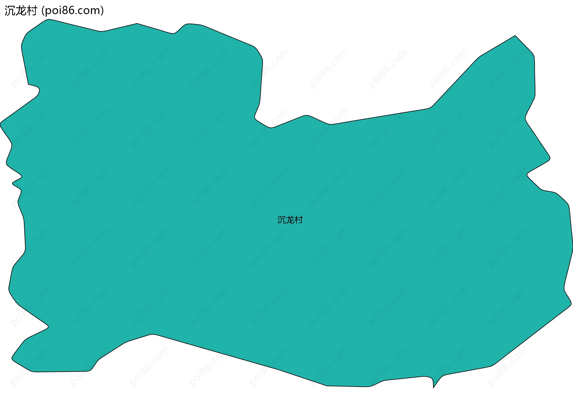 沉龙村边界地图