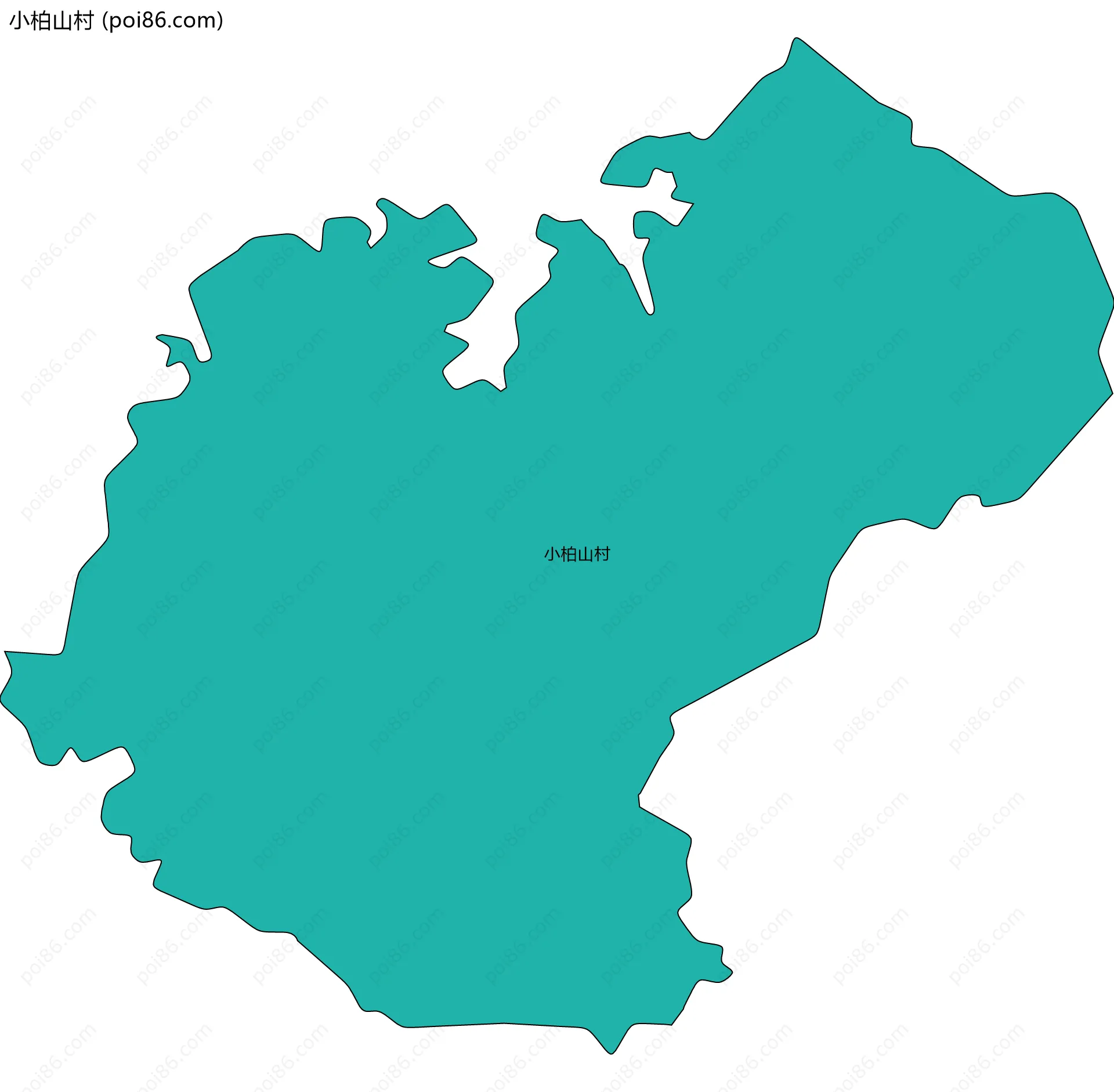 小柏山村边界地图