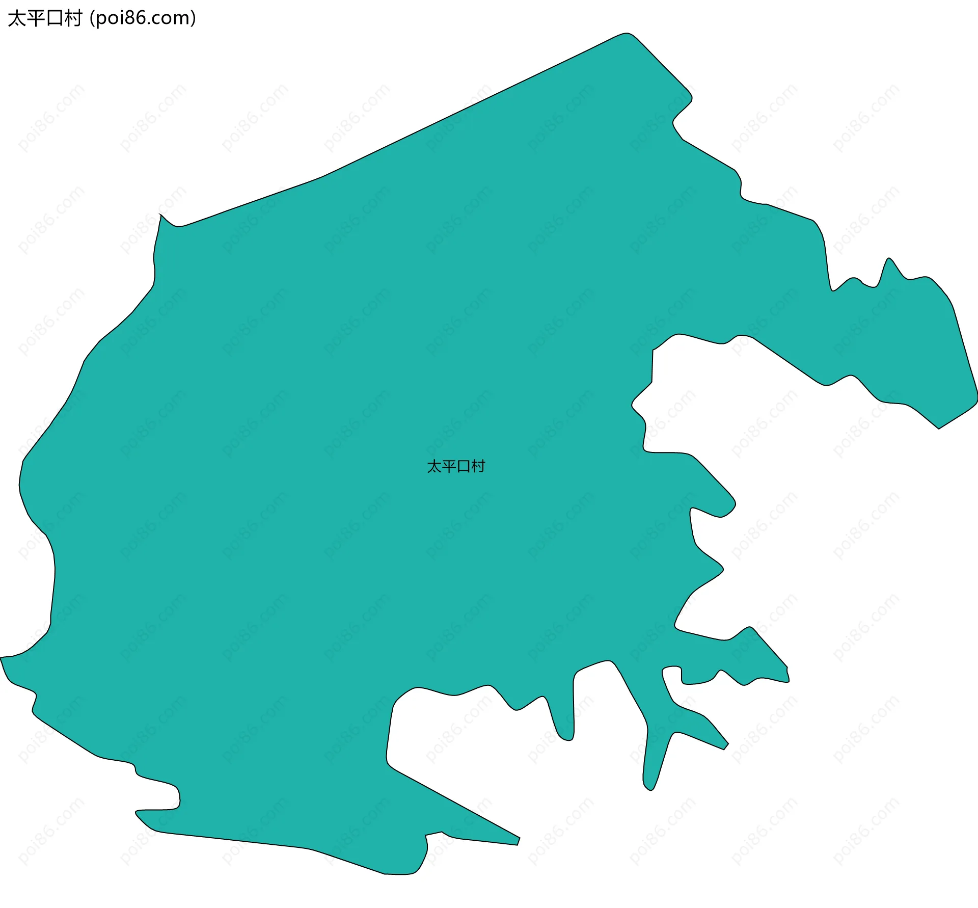 太平口村边界地图