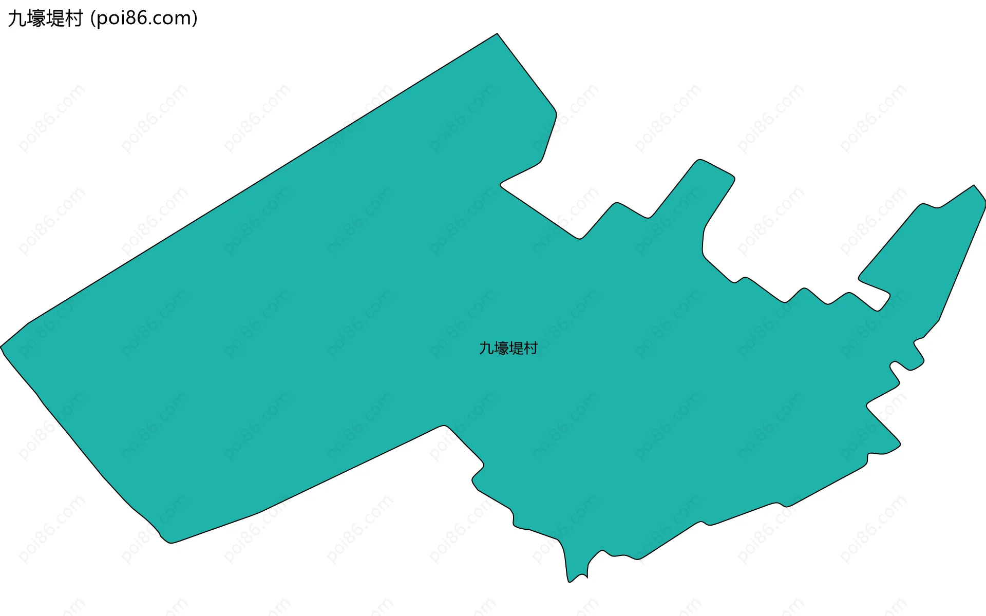 九壕堤村边界地图