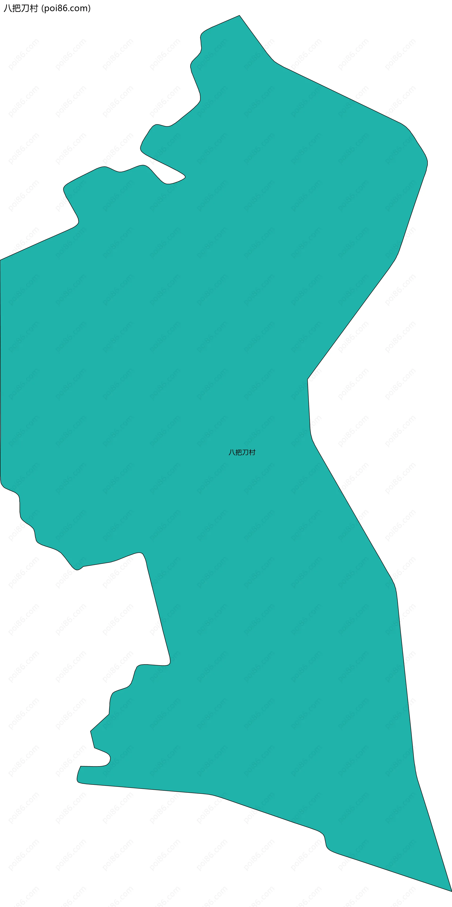 八把刀村边界地图