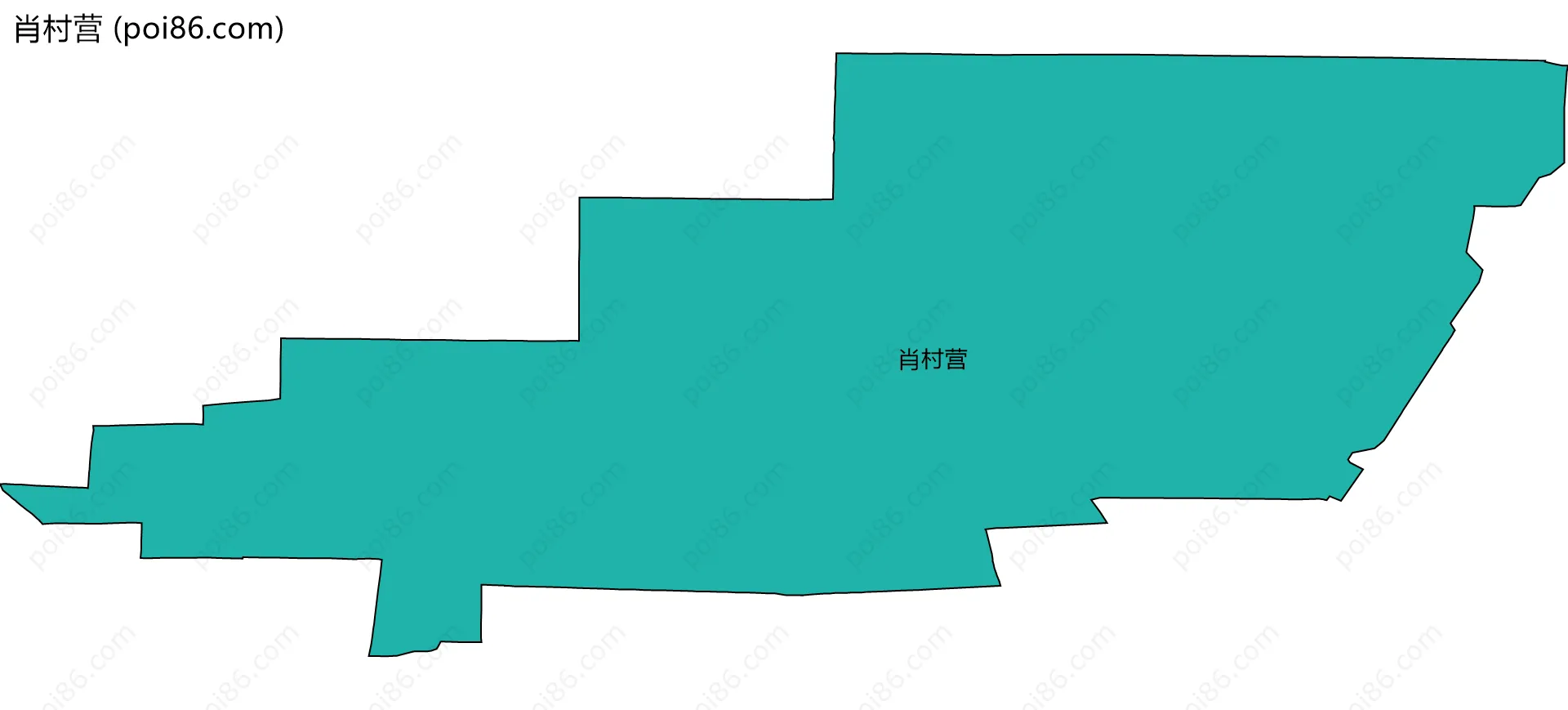 肖村营边界地图