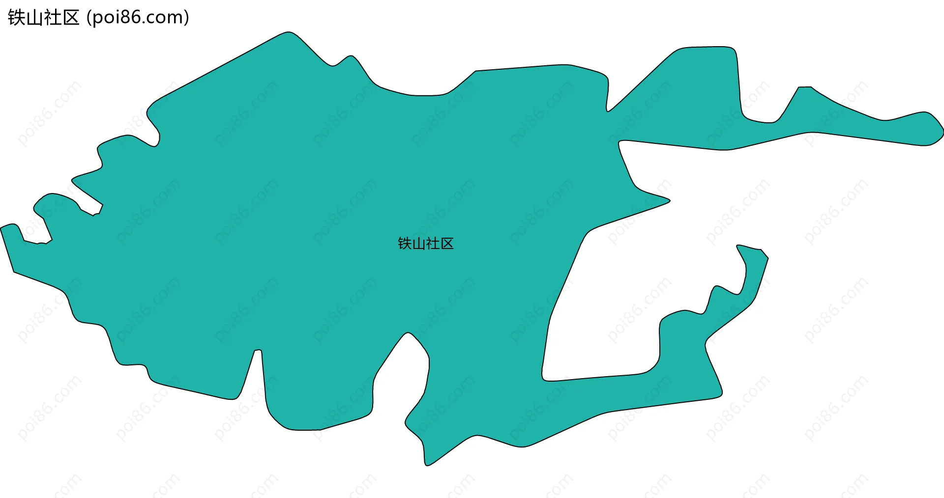 铁山社区边界地图