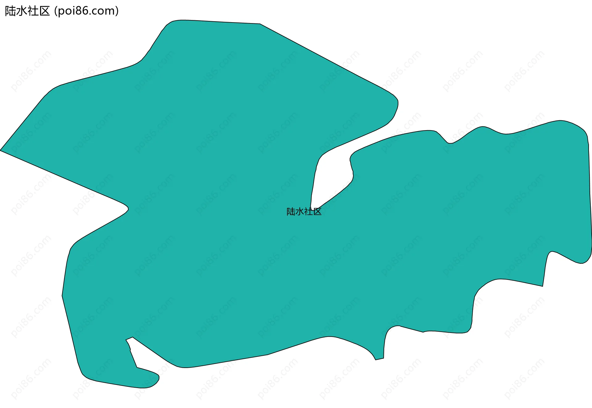 陆水社区边界地图