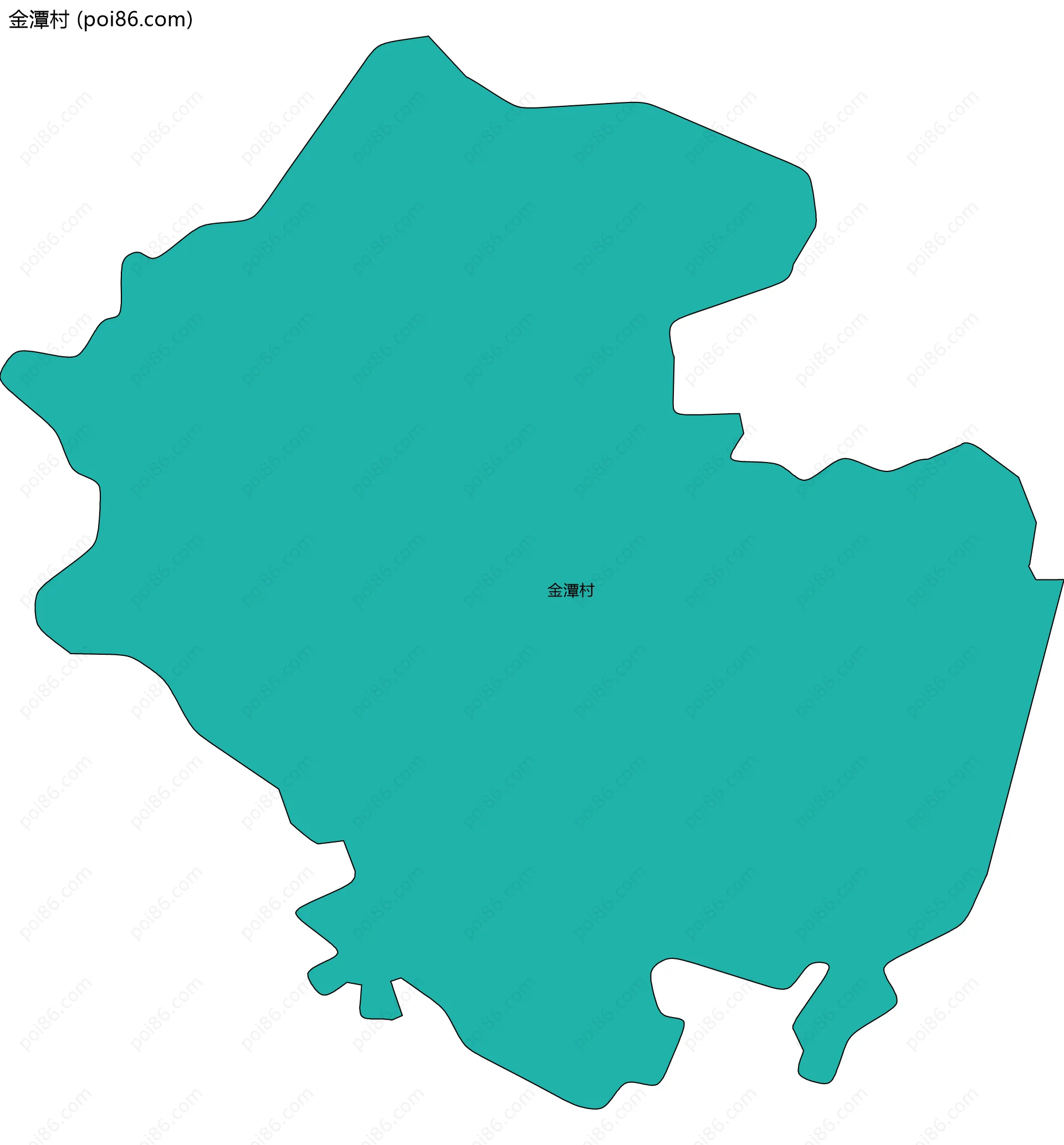 金潭村边界地图