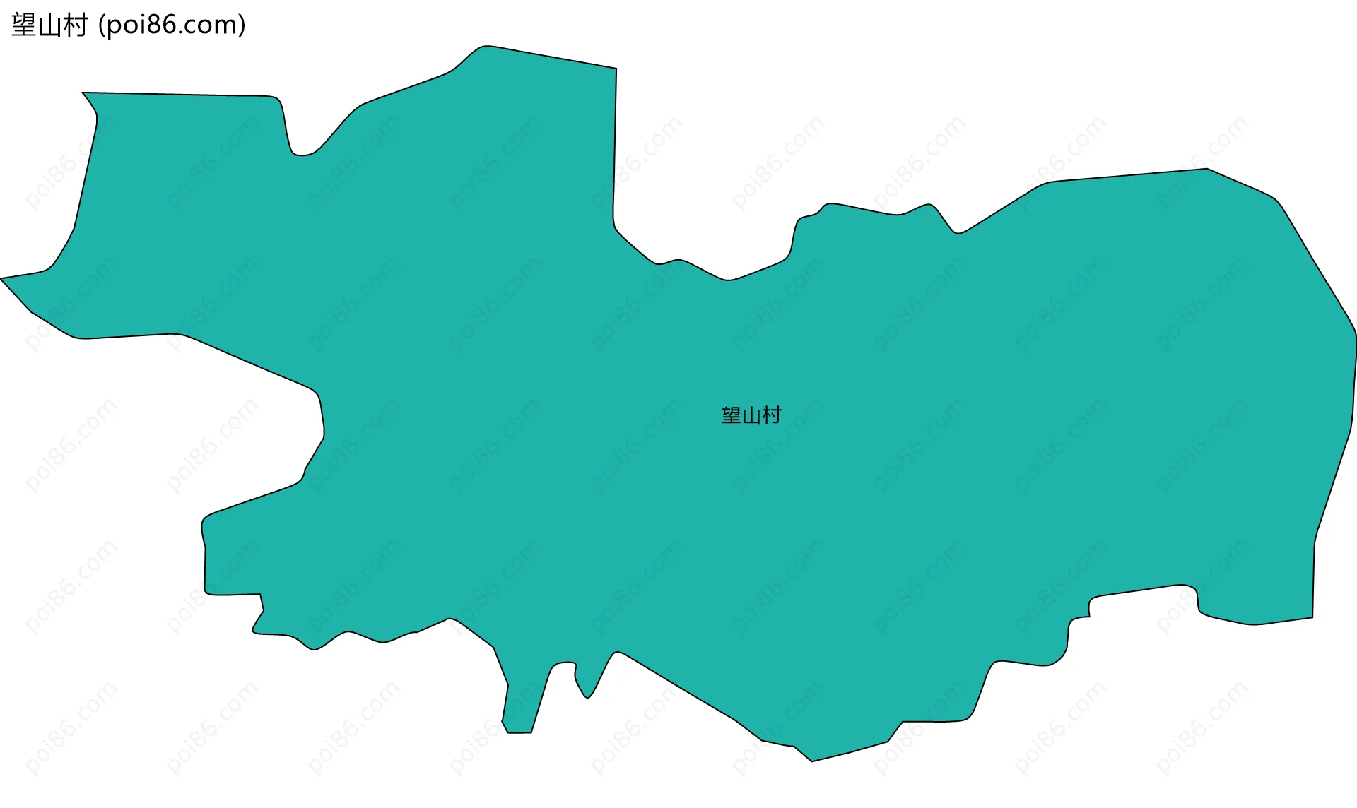 望山村边界地图