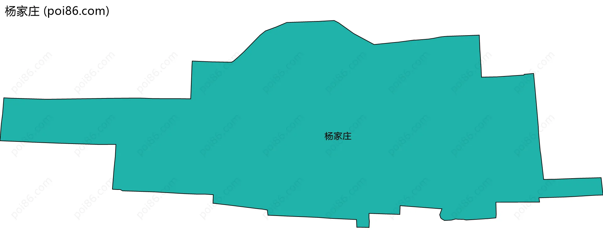 杨家庄边界地图