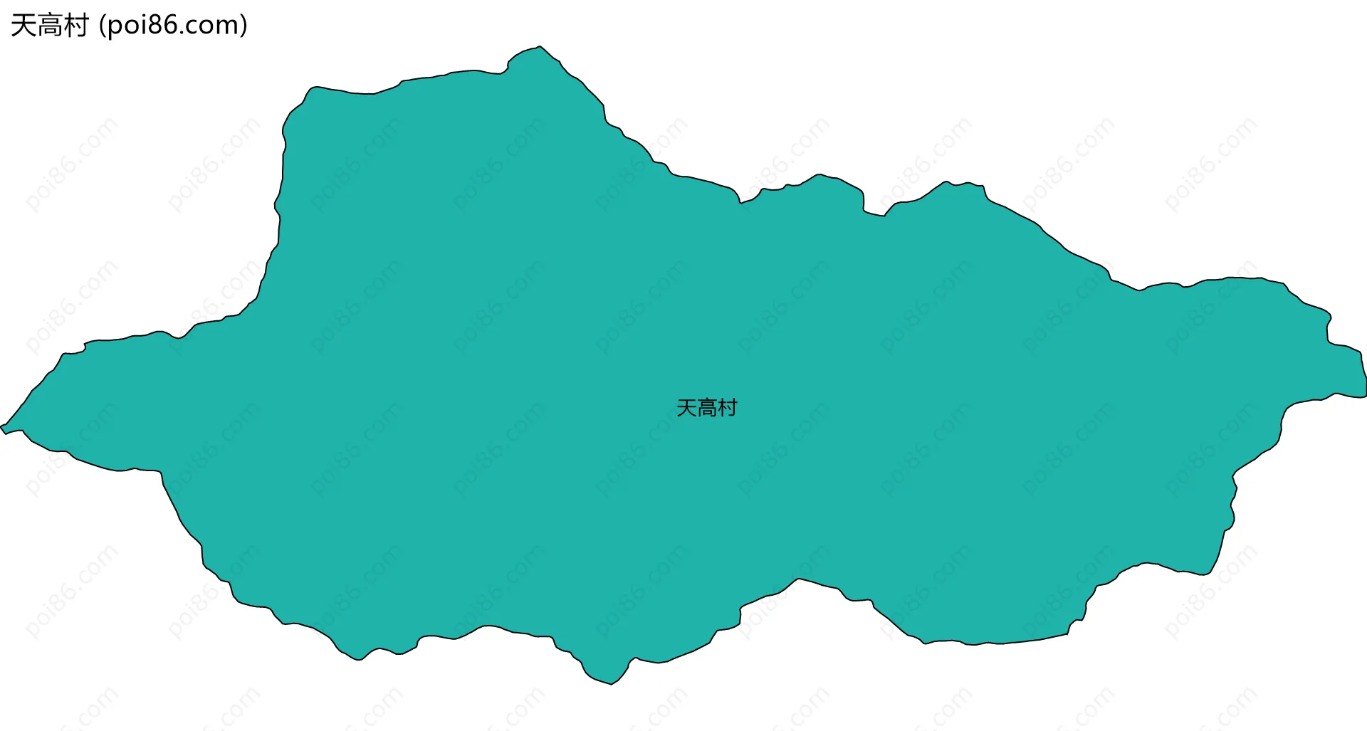 天高村边界地图