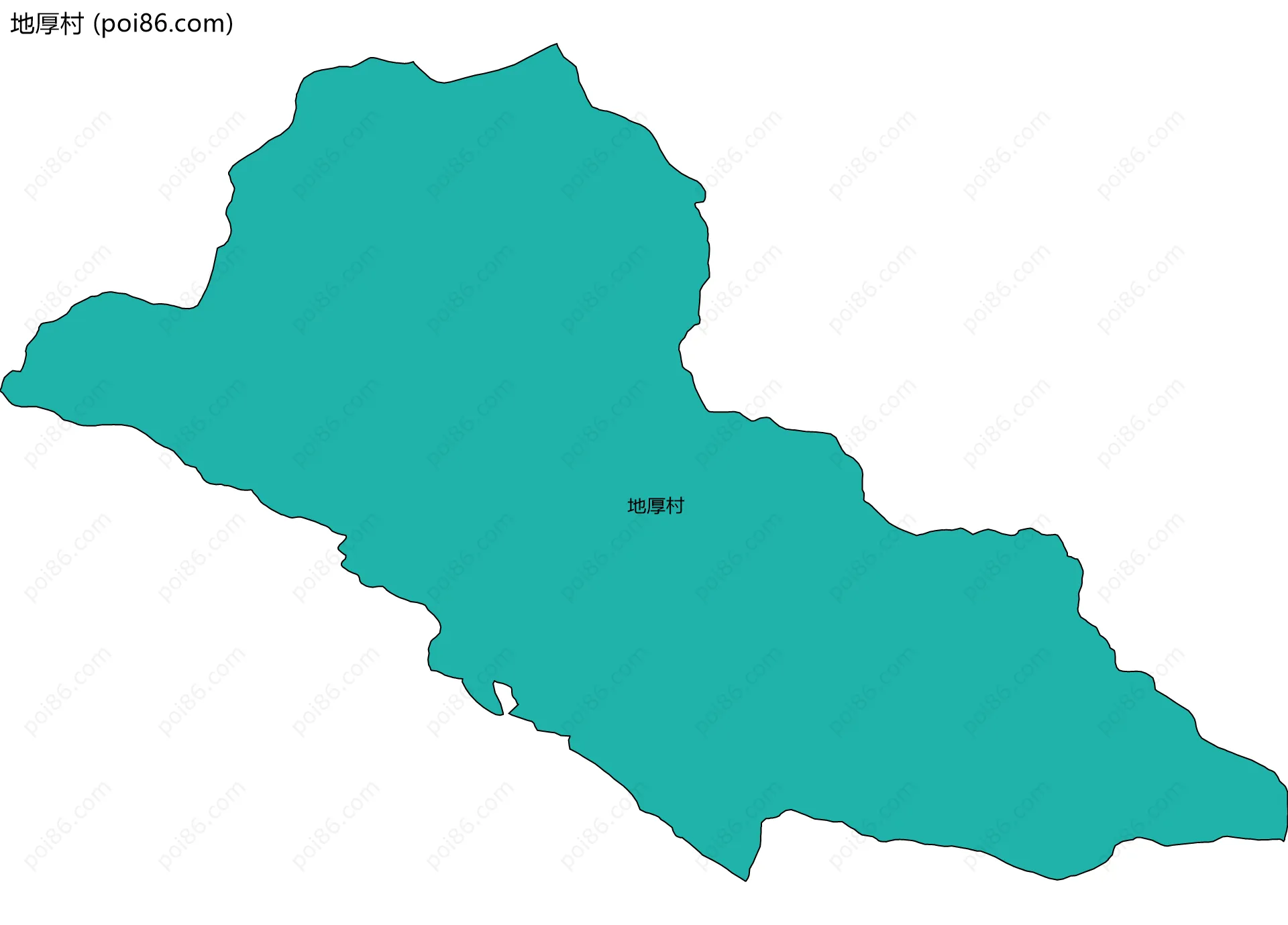 地厚村边界地图