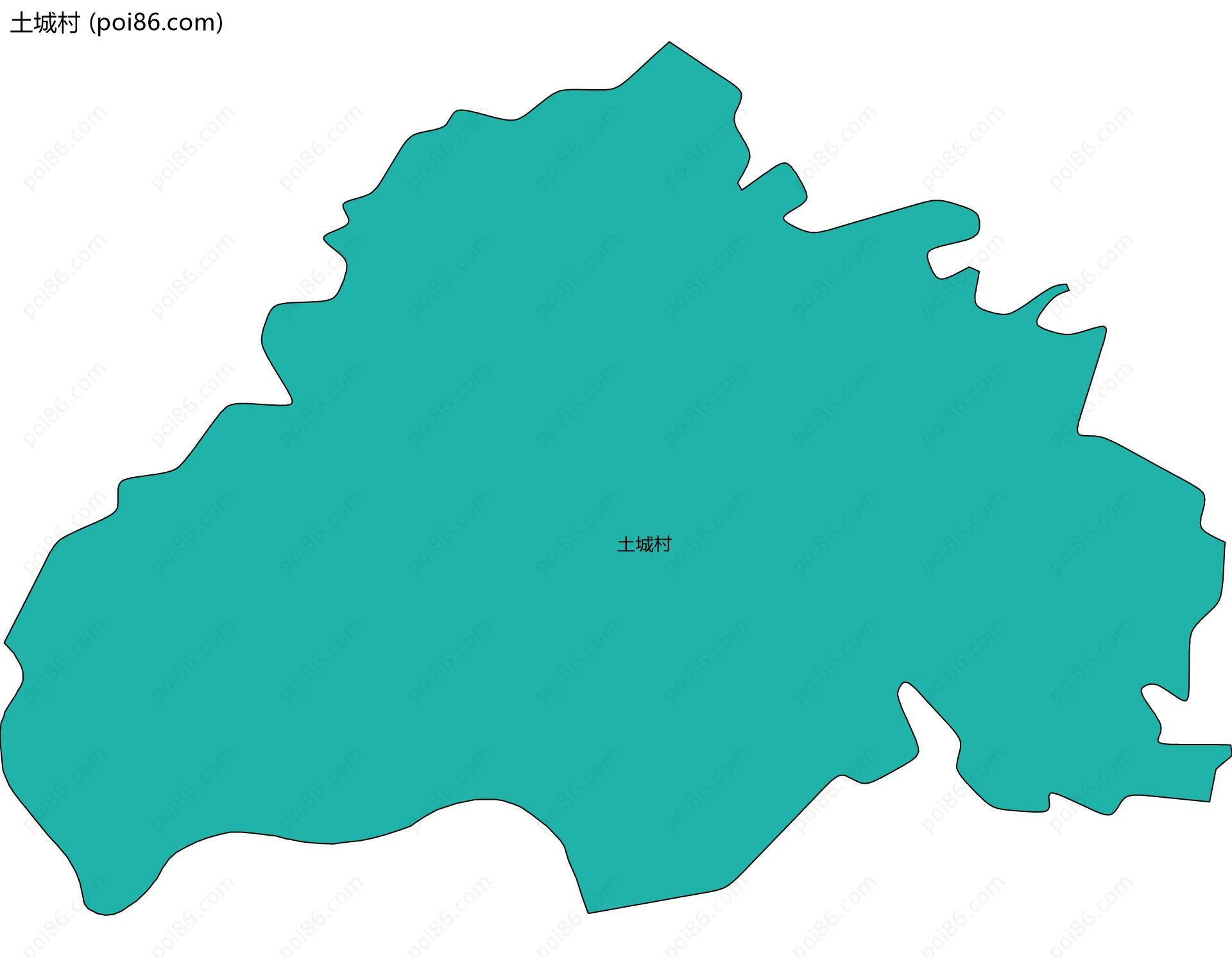 土城村边界地图