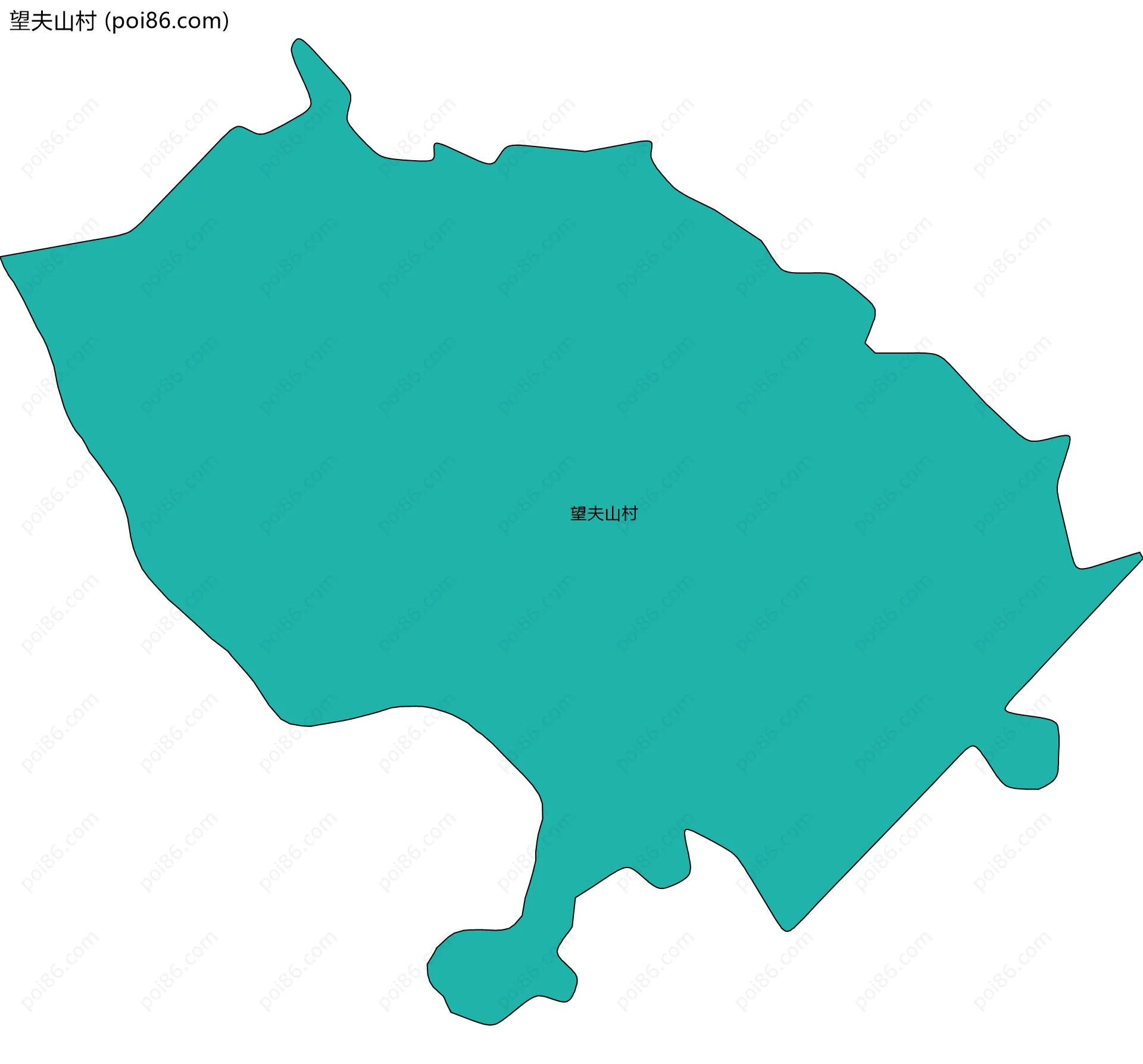 望夫山村边界地图