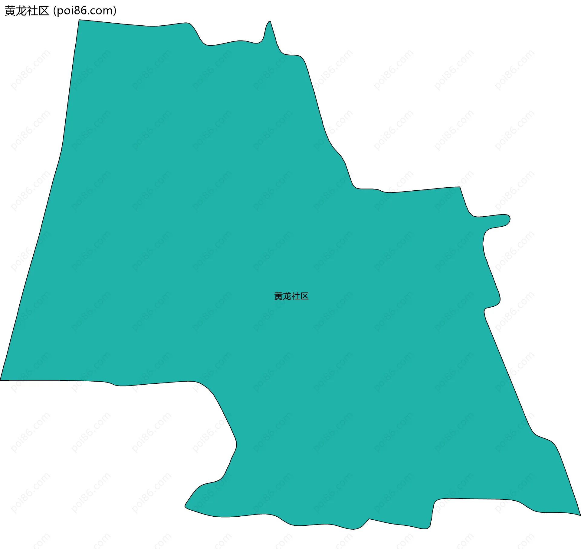 黄龙社区边界地图