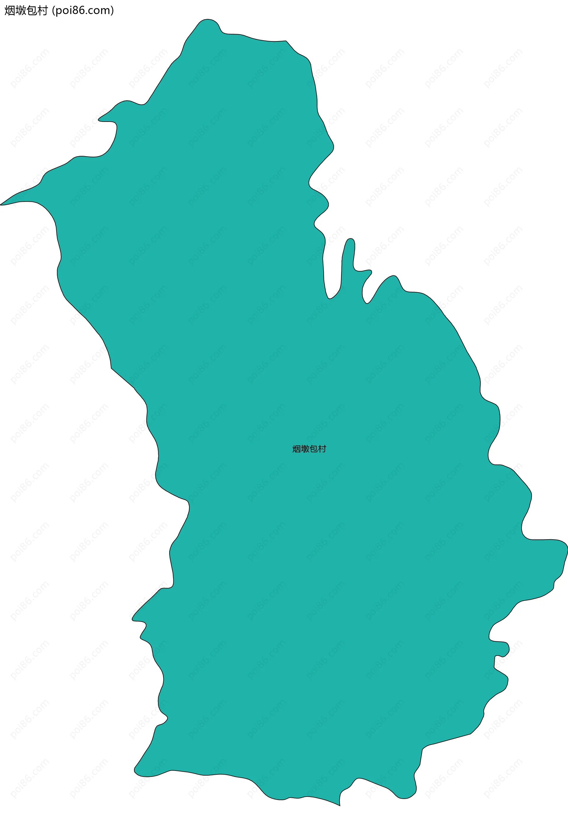 烟墩包村边界地图