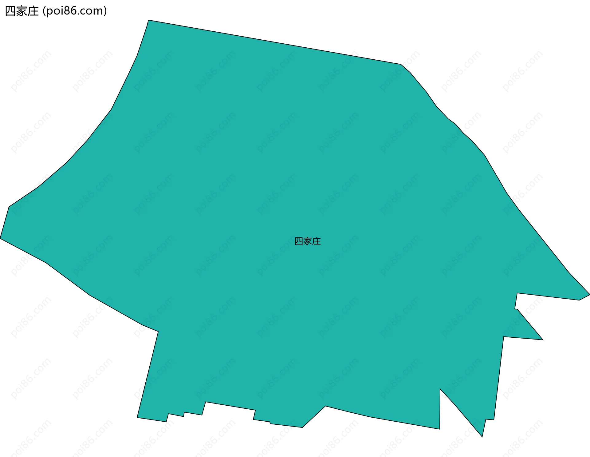 四家庄边界地图