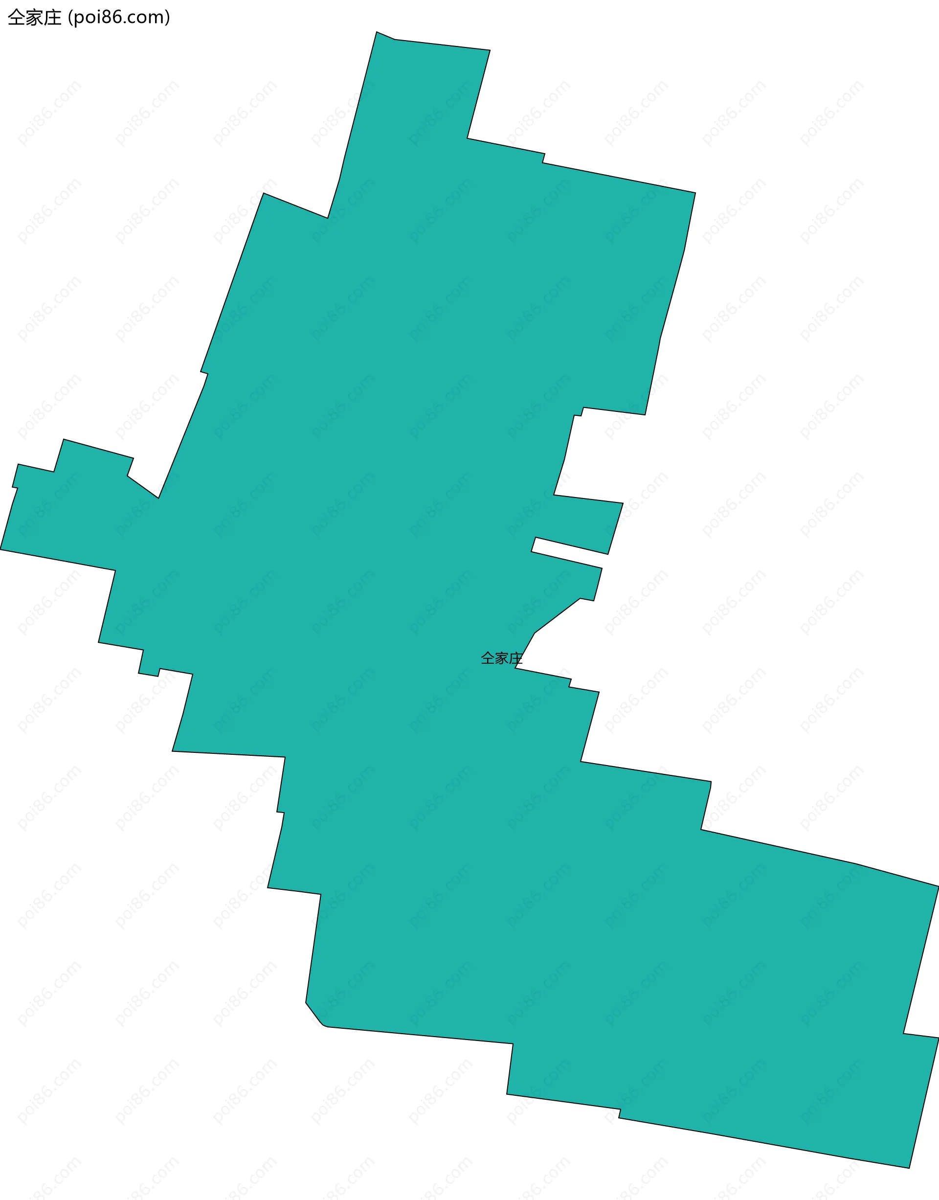 仝家庄边界地图